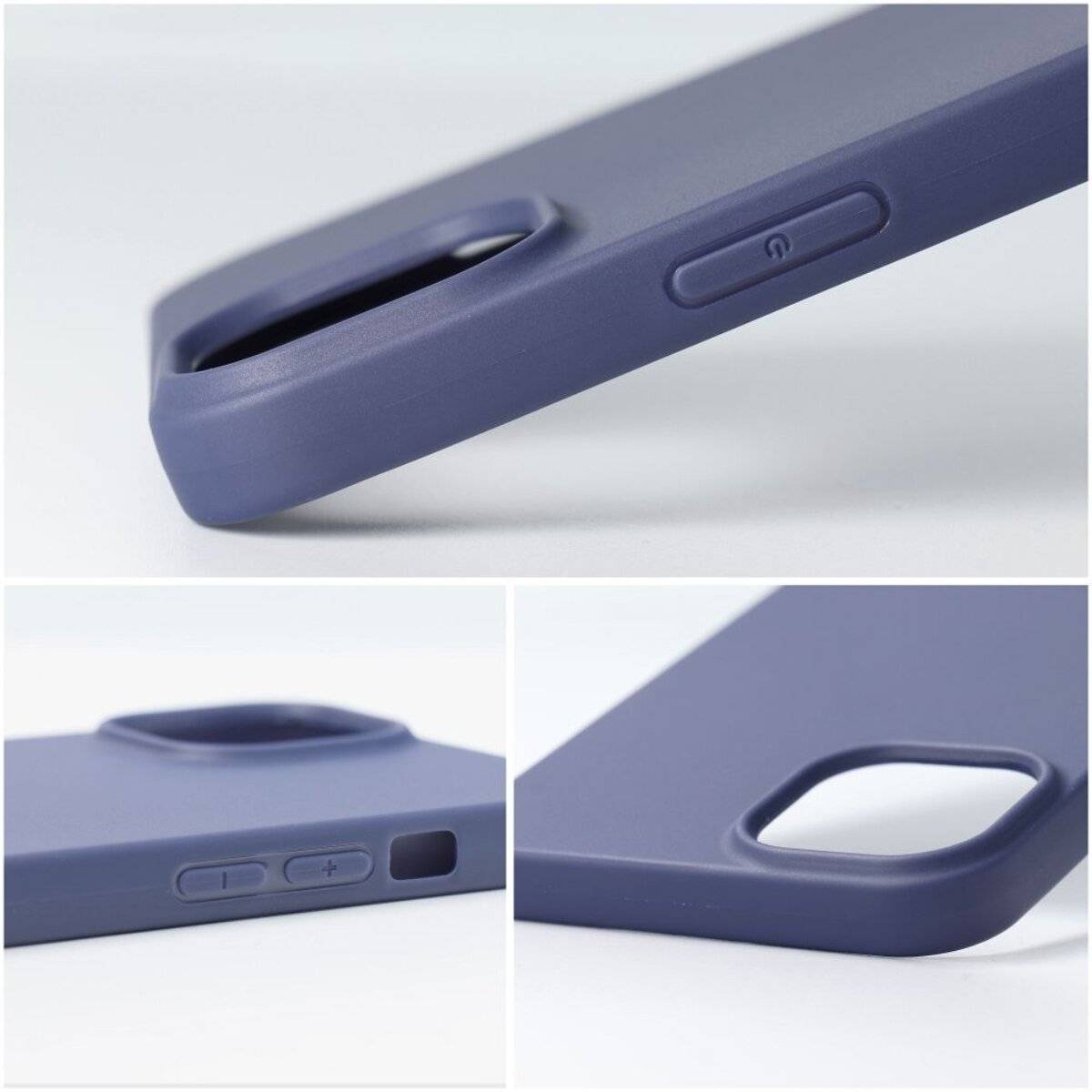 Matt Case – flexible TPU-Schutzhülle Handyhülle Bumper kompatibel mit iPhone 17 Dunkelblau