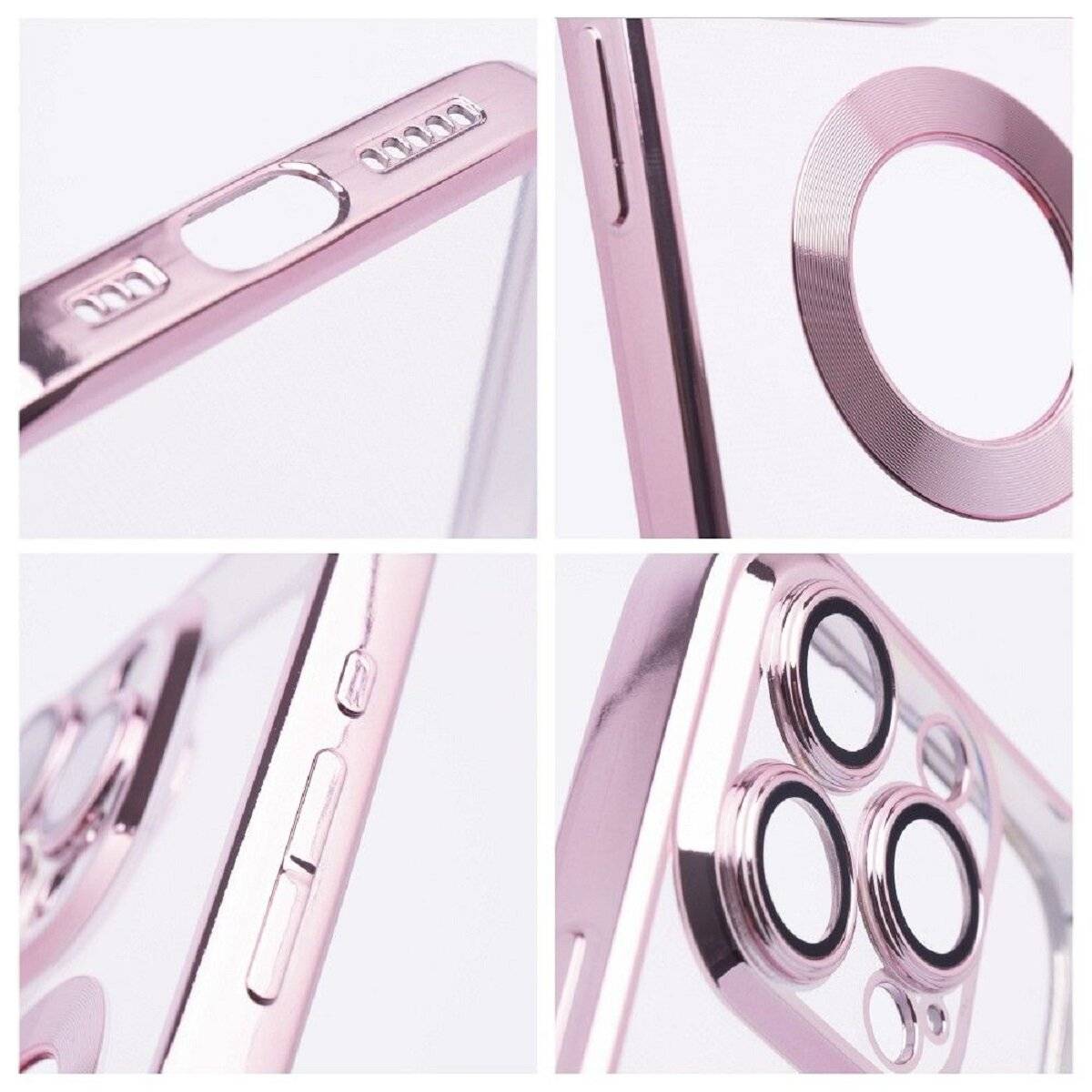 Glam Case – trendige Schutzhülle Handyhülle Bumper kompatibel mit iPhone 17 Pink