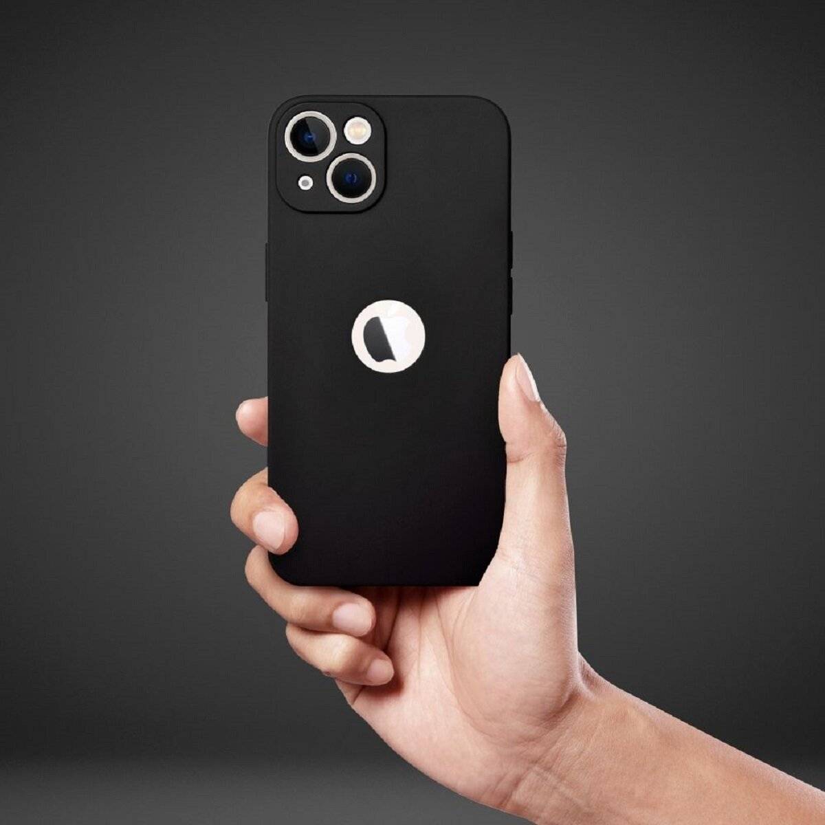 Soft Case – klassische Silikon-Schutzhülle mit mattem Finish kompatibel mit iPhone 17 Pro Max Schwarz