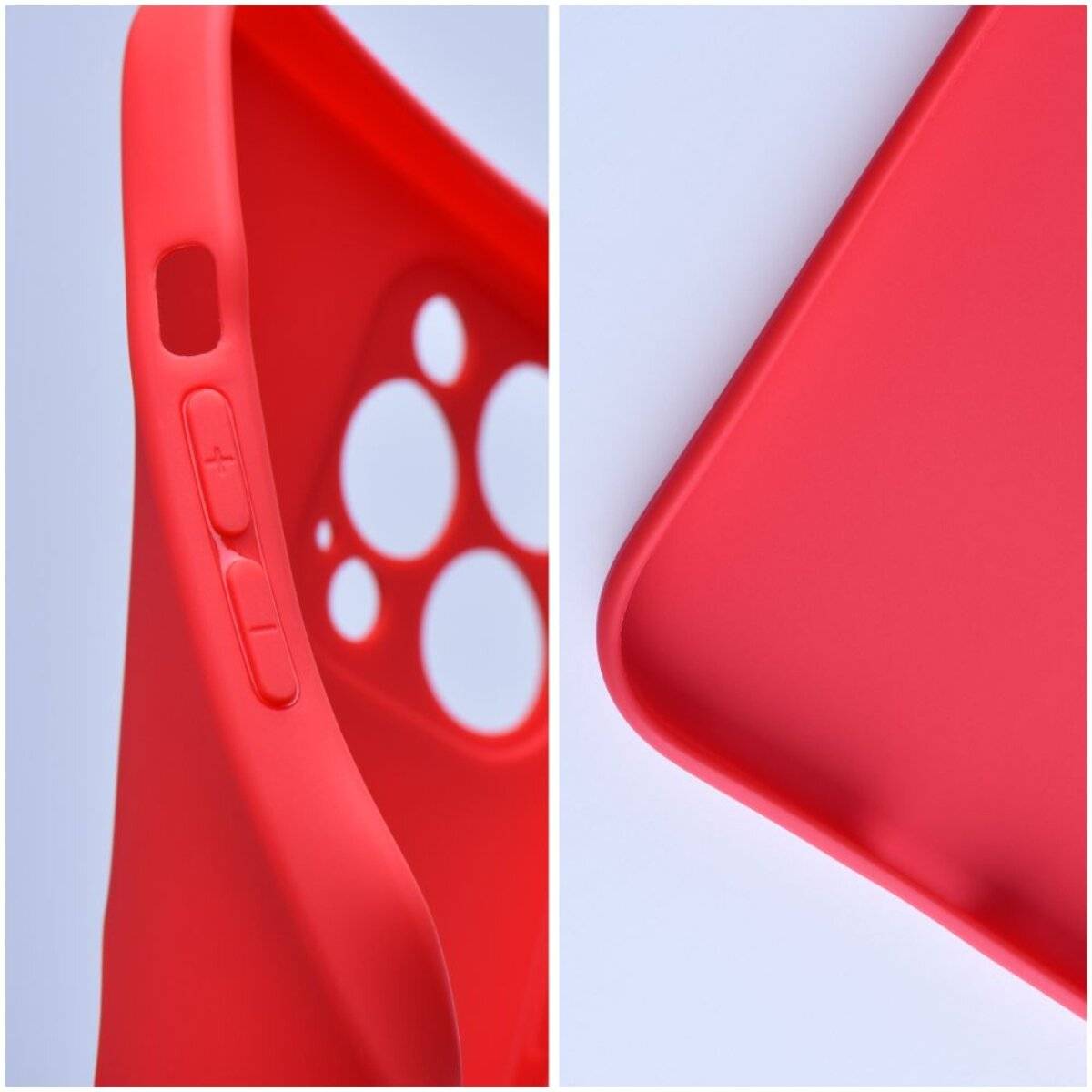 Soft Case – klassische Silikon-Schutzhülle mit mattem Finish kompatibel mit iPhone 17 Rot