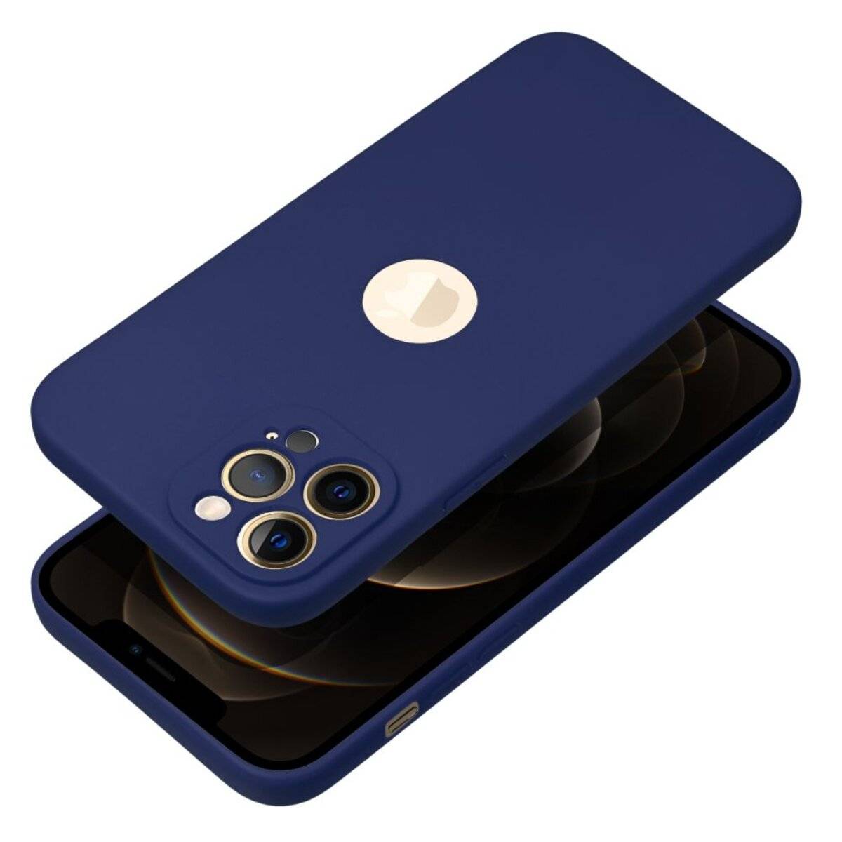 Soft Case – klassische Silikon-Schutzhülle mit mattem Finish kompatibel mit iPhone 17 Dunkelblau
