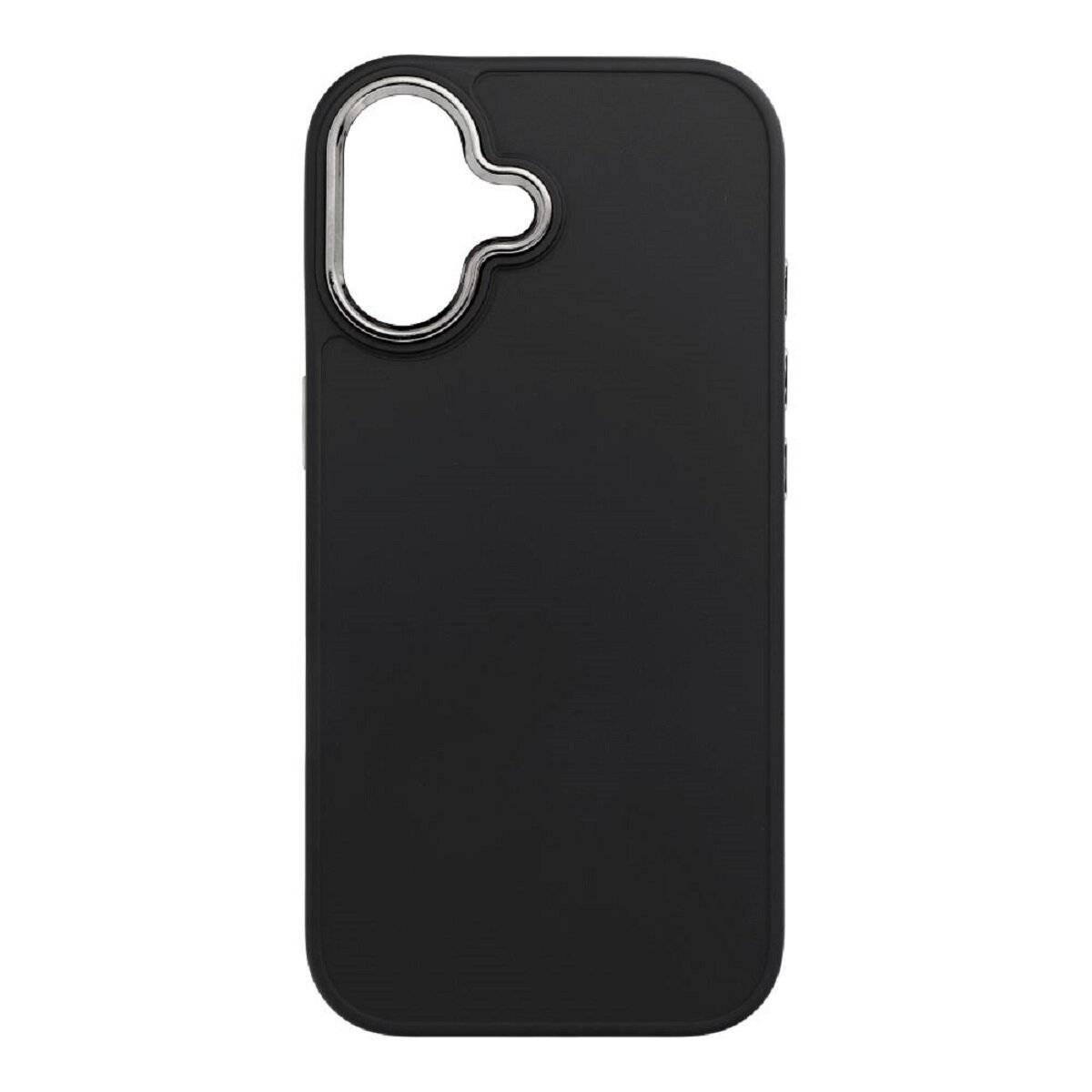 Frame Case – elegante Schutzhülle mit verstärktem Kamerarahmen Bumper kompatibel mit iPhone 17 Schwarz