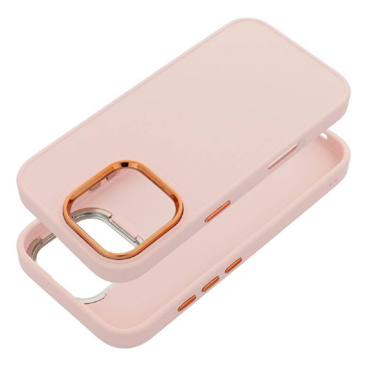 Frame Case – elegante Schutzhülle mit verstärktem Kamerarahmen Bumper kompatibel mit iPhone 17 Rosa