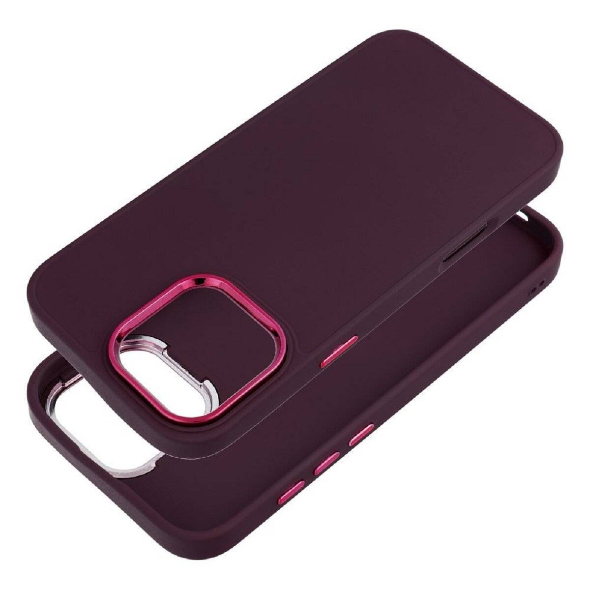 Frame Case – elegante Schutzhülle mit verstärktem Kamerarahmen Bumper kompatibel mit iPhone 17 Lila