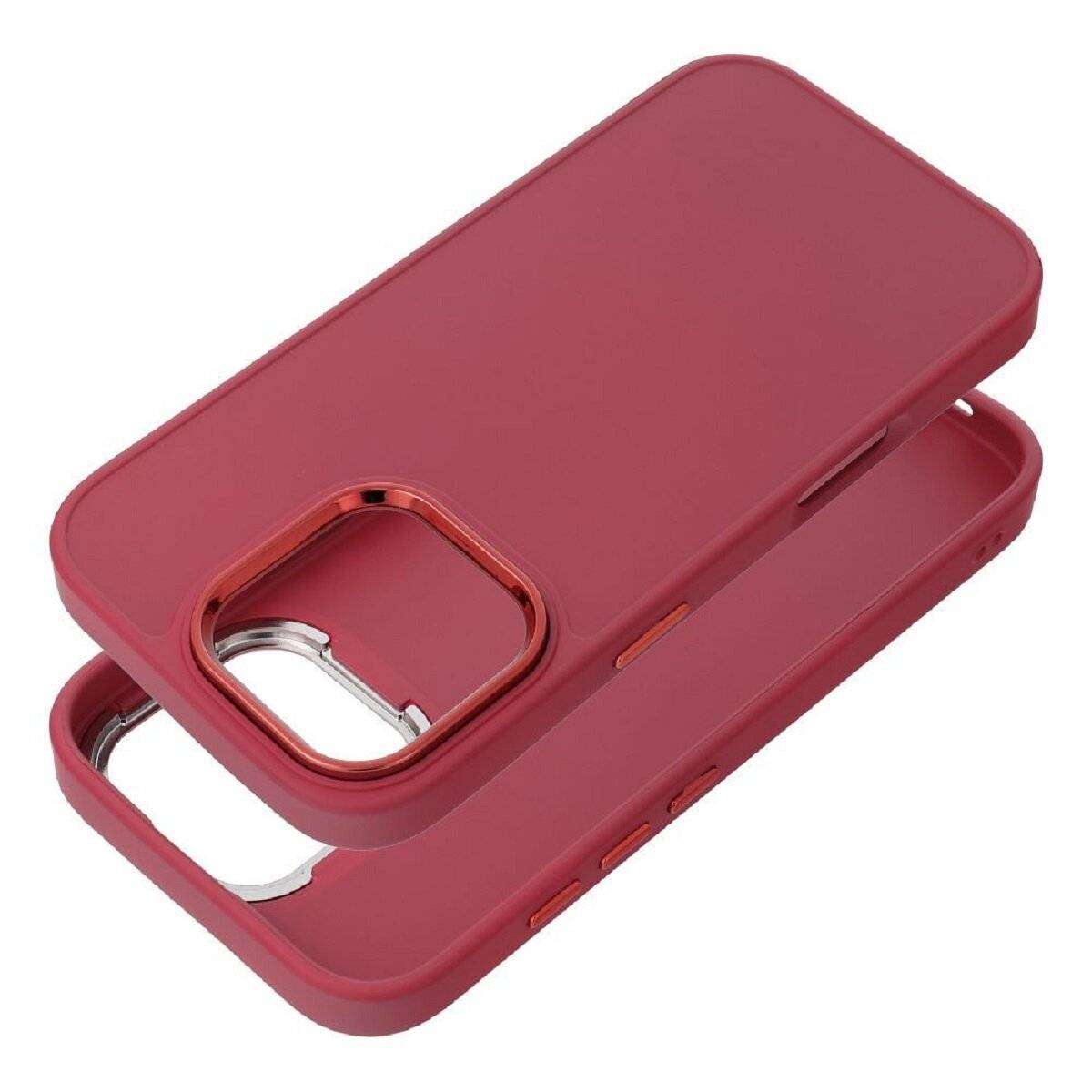 Frame Case – elegante Schutzhülle mit verstärktem Kamerarahmen Bumper kompatibel mit iPhone 17 Magenta