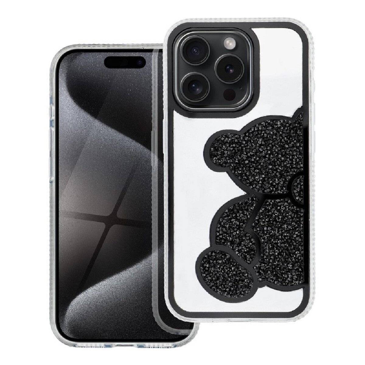 Teddy Bear Handyhülle kompatibel mit iPhone 17 Schwarz