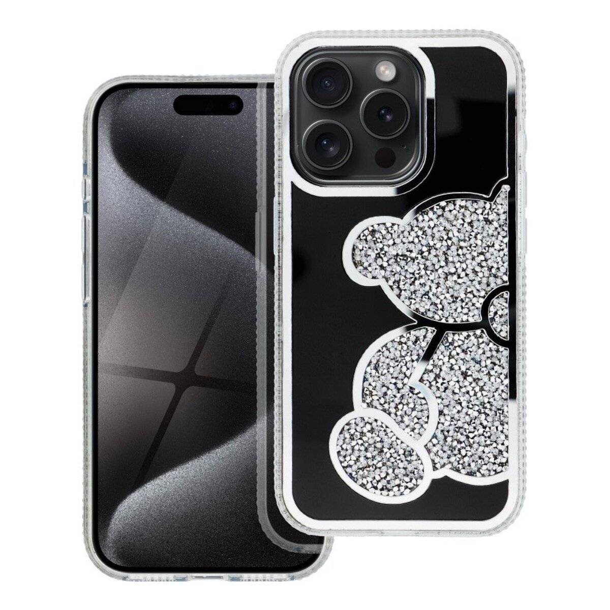 Teddy Bear Handyhülle kompatibel mit iPhone 17 Silber