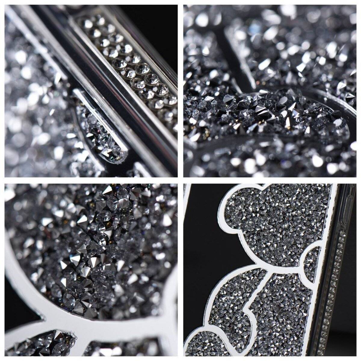 Teddy Bear Handyhülle kompatibel mit iPhone 17 Silber