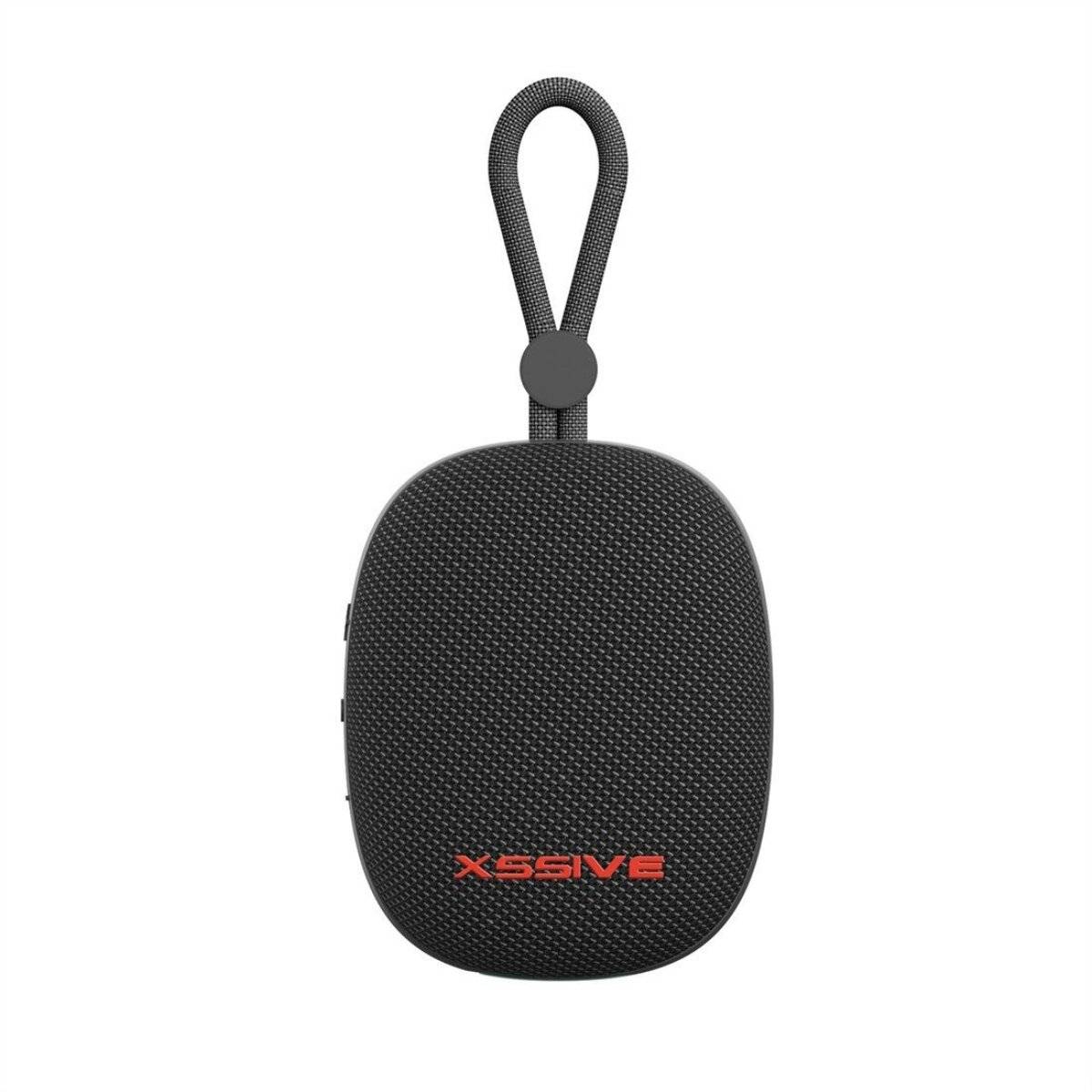 Xssive Tragbarer Wireless Lautsprecher – Mobiler Bluetooth Speaker Schwarz