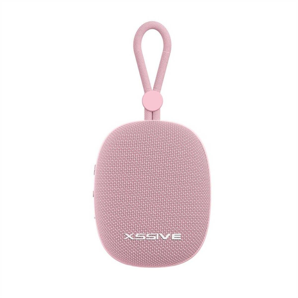 Xssive Tragbarer Wireless Lautsprecher – Mobiler Bluetooth Speaker Pink
