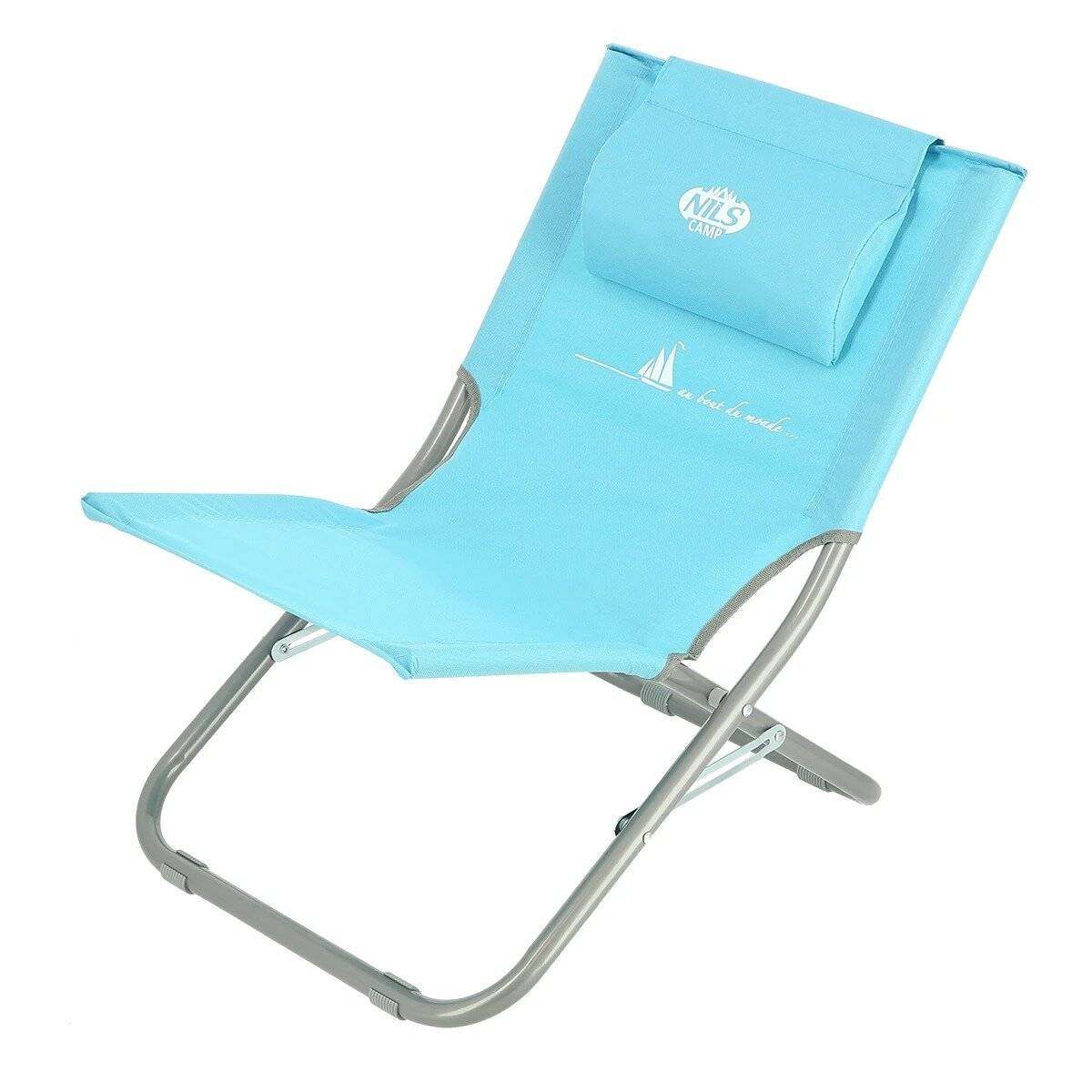 NILS CAMP Klappstuhl NC3136 – Faltbarer Campingstuhl mit Stahlgestell, bis 100 kg belastbar