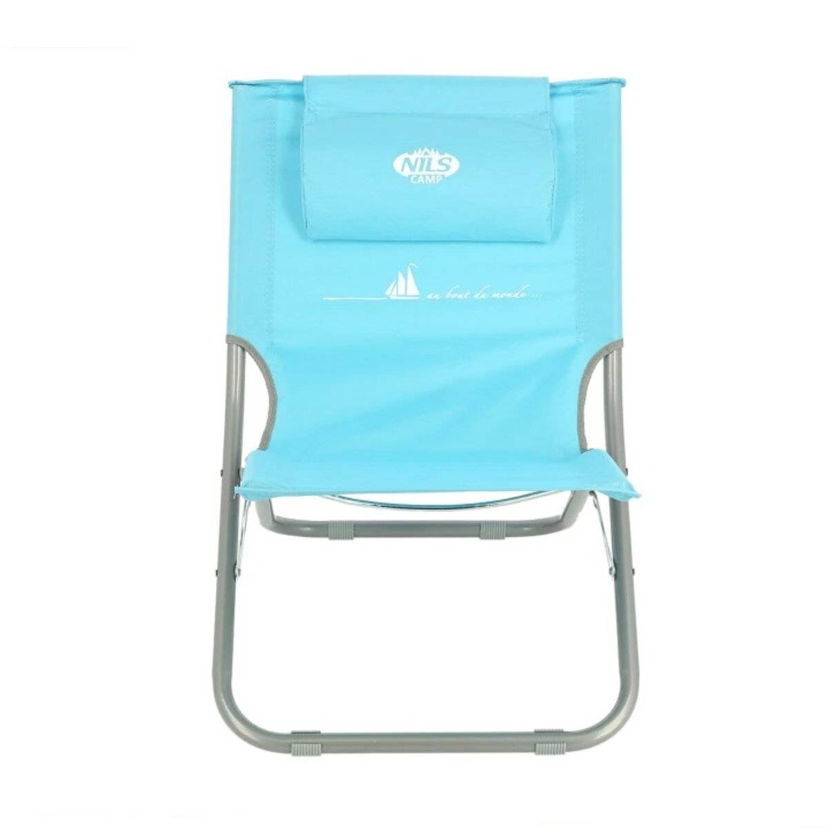NILS CAMP Klappstuhl NC3136 – Faltbarer Campingstuhl mit Stahlgestell, bis 100 kg belastbar