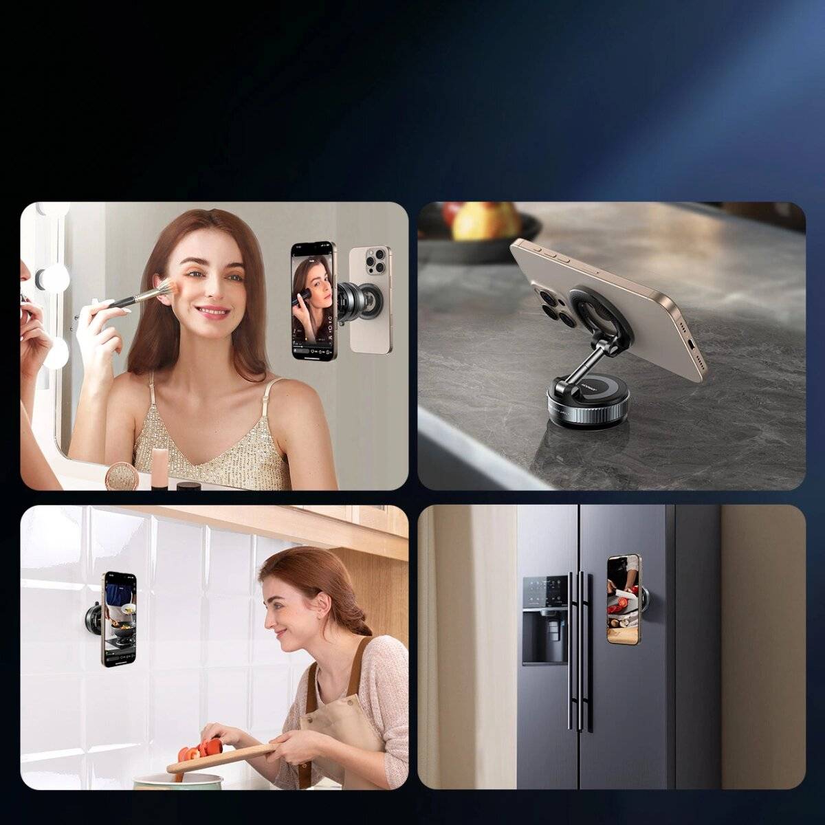 Joyroom JR-ZS501 Magnetische Autohalterung Kompatibel mit MagSafe für Armaturenbrett – Dunkelgrau