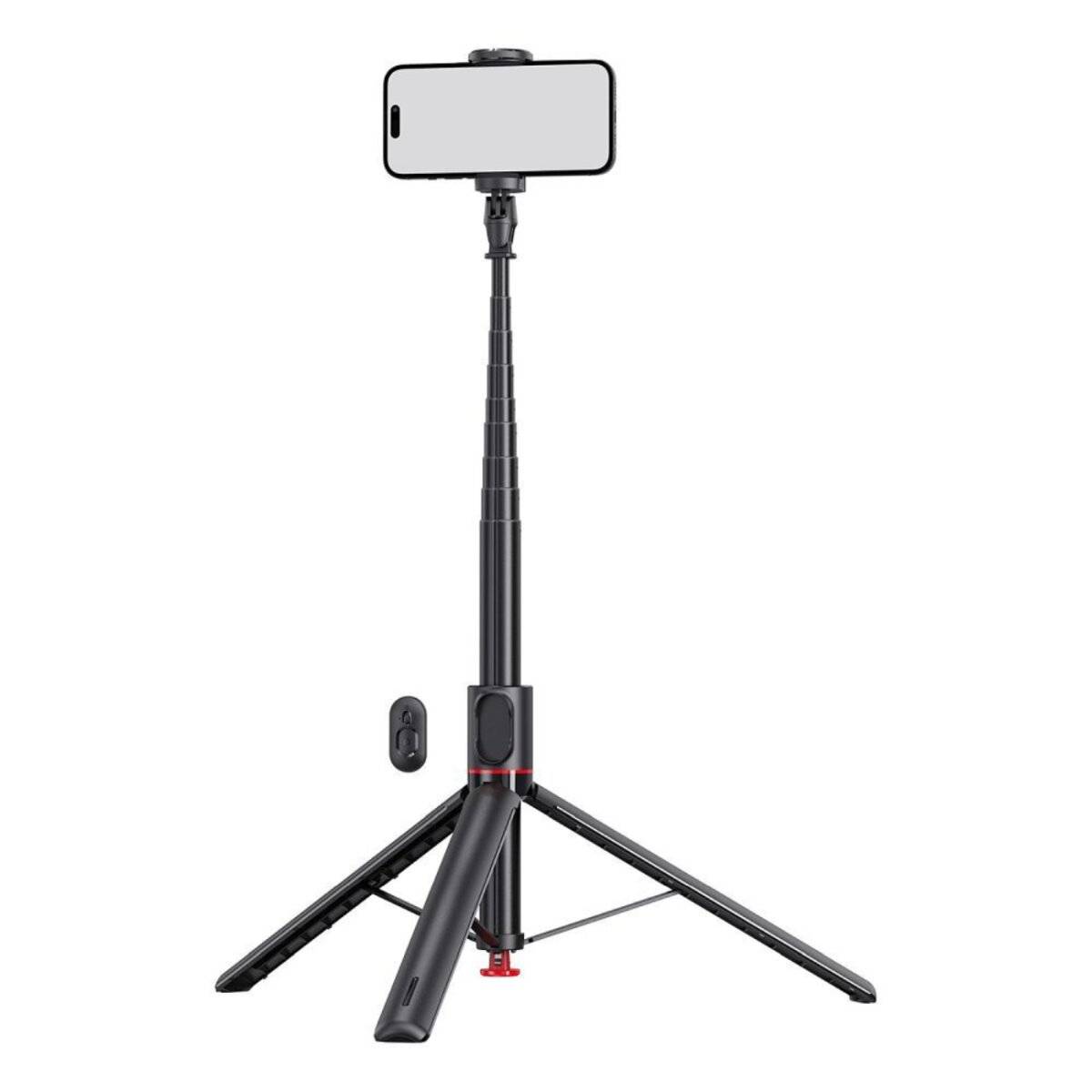 FORCELL F-GRIP F170XL automatischer Selfie-Stick mit Fernbedienung und Stativ – Schwarz