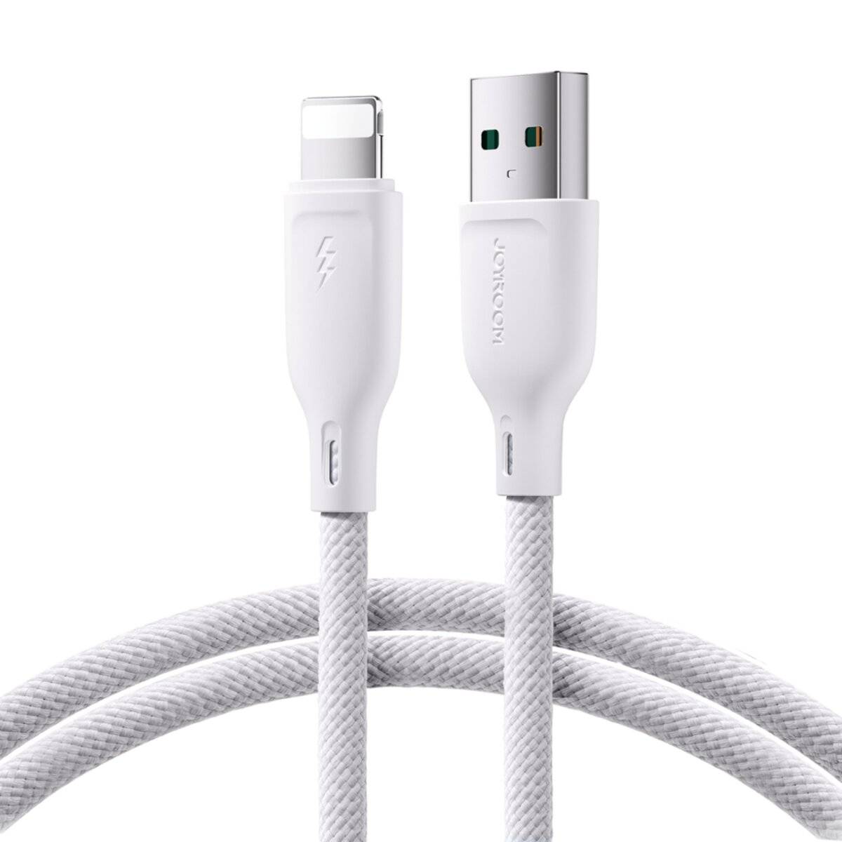 Joyroom Multi-Color Series S-A34 USB-A/Lightning Kabel 3A 1 m – Weiß
