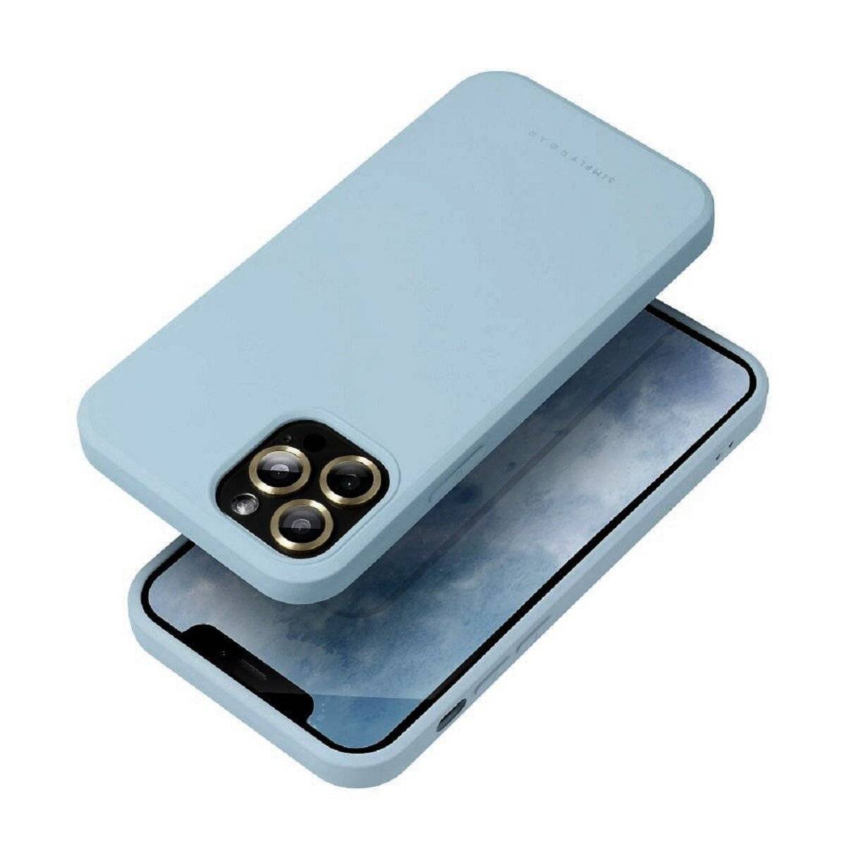 Bumper Elegante Pastell Handyhülle stylisch Schutzhülle kompatibel mit iPhone 17 Air Himmelblau