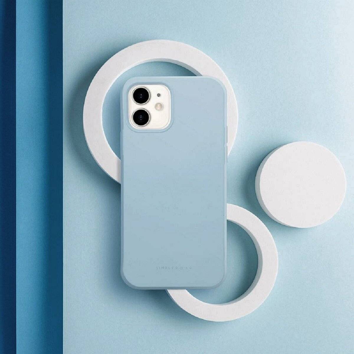 Bumper Elegante Pastell Handyhülle stylisch Schutzhülle kompatibel mit iPhone 17 Air Himmelblau
