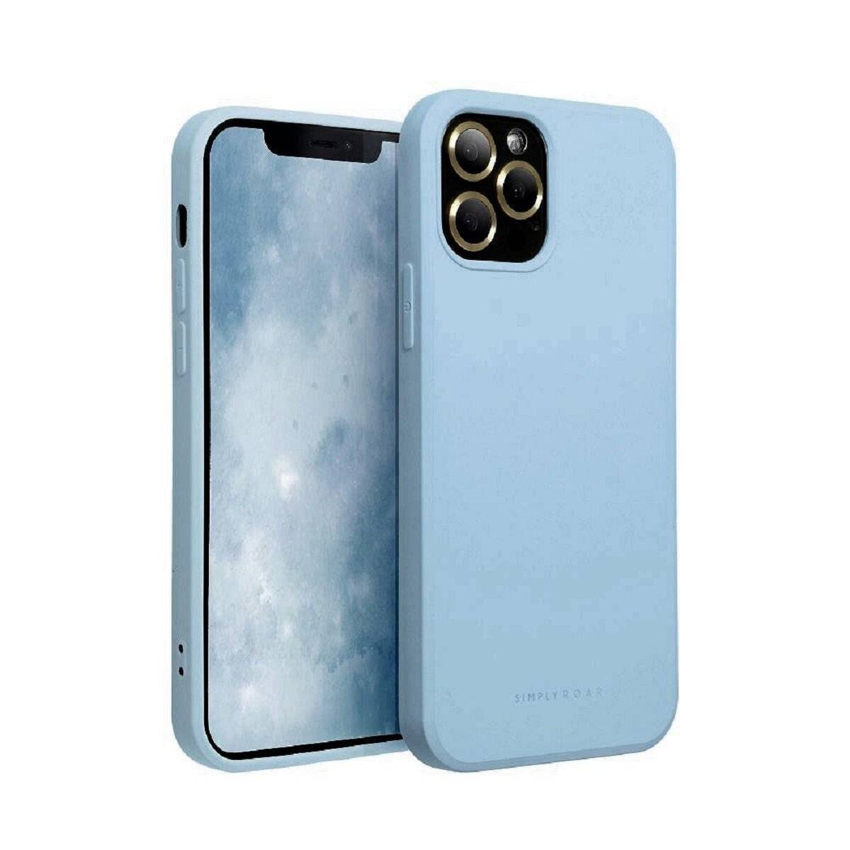 Bumper Elegante Pastell Handyhülle stylisch Schutzhülle kompatibel mit iPhone 17 Air Himmelblau