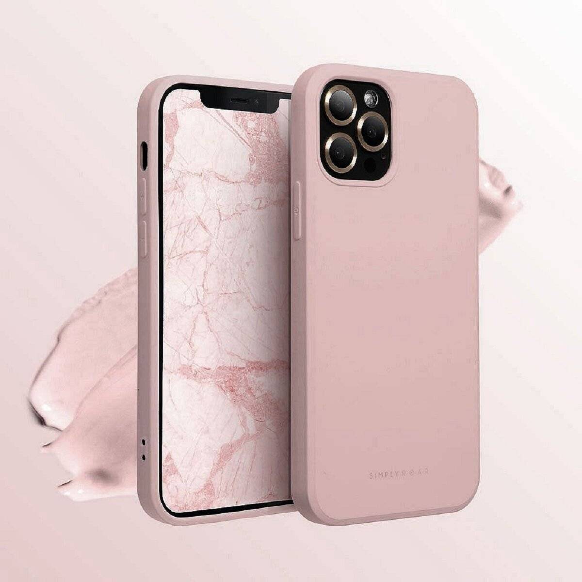 Bumper Elegante Pastell Handyhülle stylisch Schutzhülle kompatibel mit iPhone 17 Air Pink