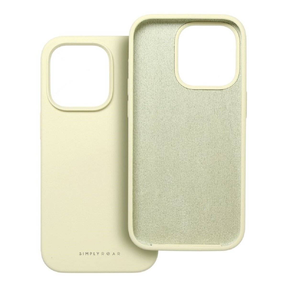 Hochwertige Silikon Handyhülle Bumper kompatibel mit iPhone 17 Gelb