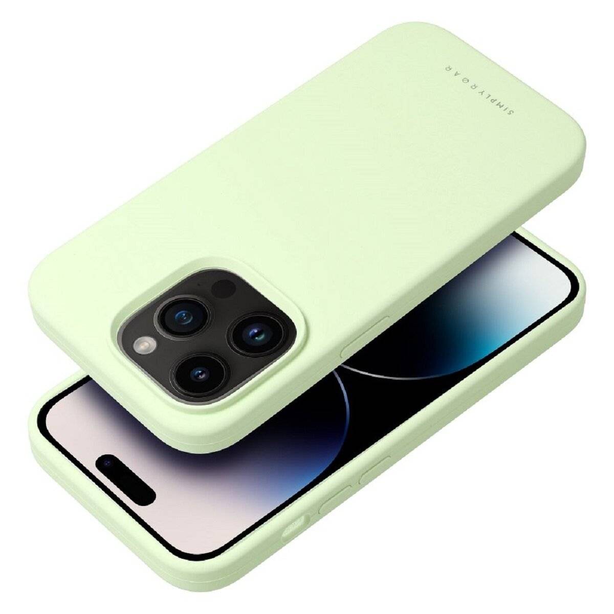 Hochwertige Silikon Handyhülle Bumper kompatibel mit iPhone 17 Grün
