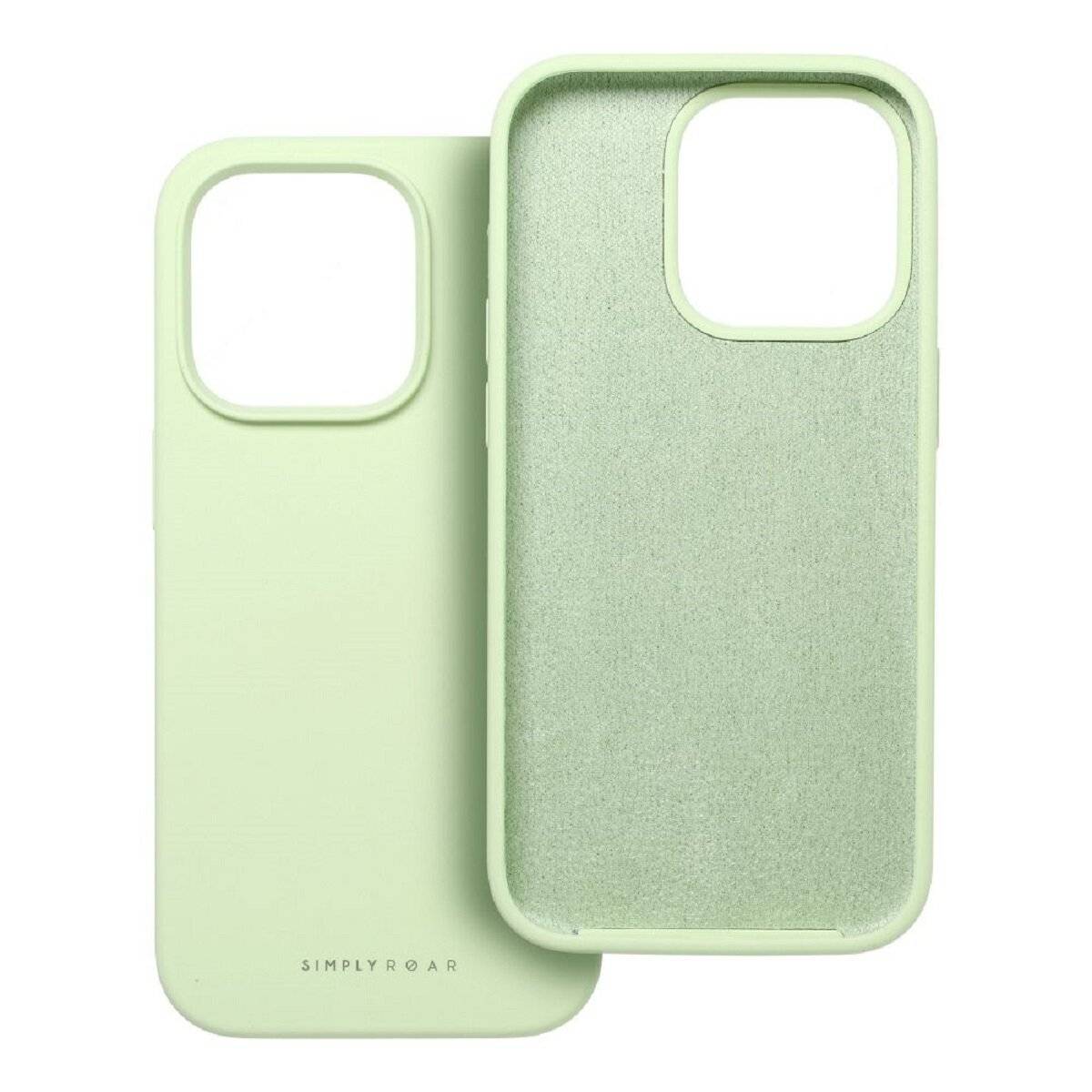 Hochwertige Silikon Handyhülle Bumper kompatibel mit iPhone 17 Grün