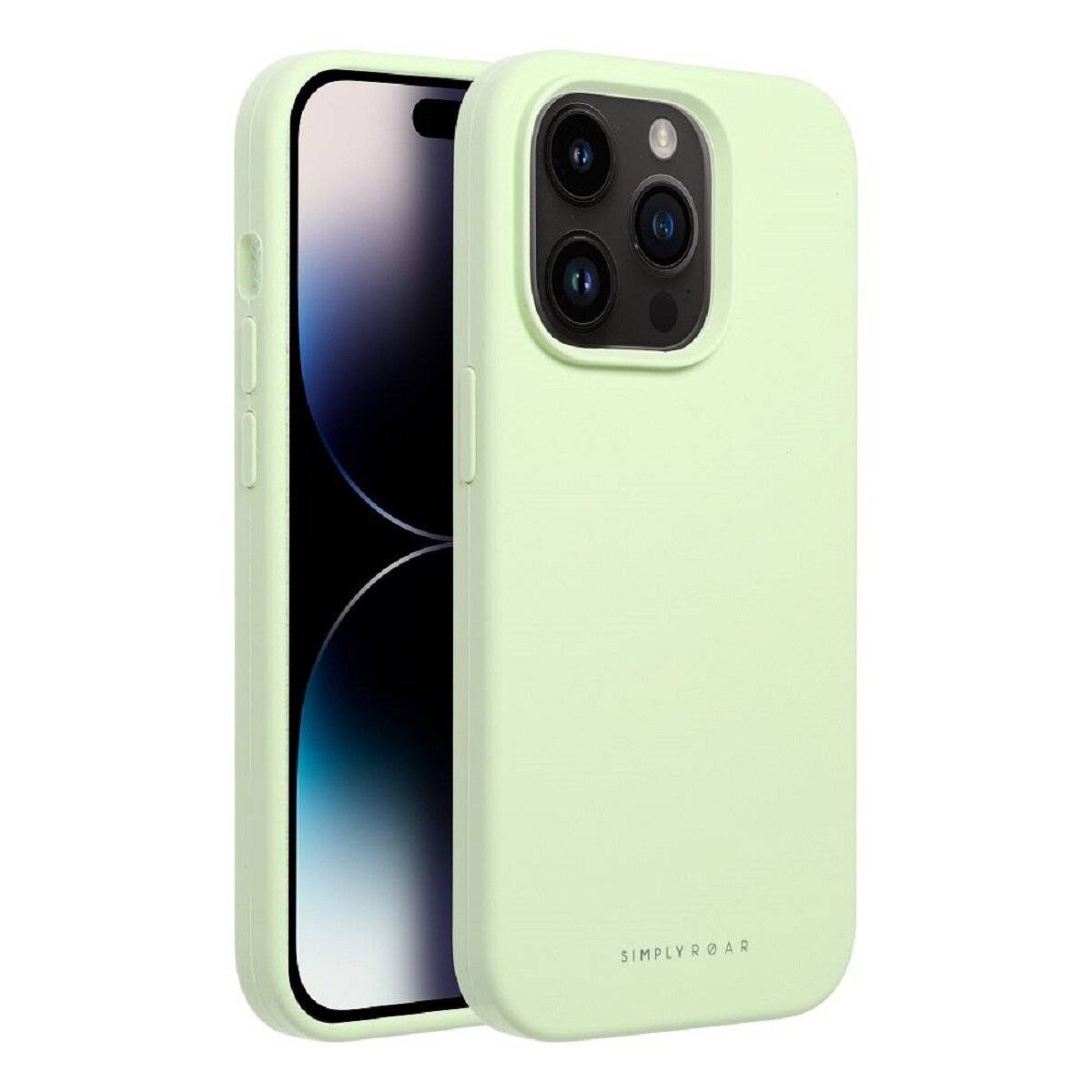 Hochwertige Silikon Handyhülle Bumper kompatibel mit iPhone 17 Grün