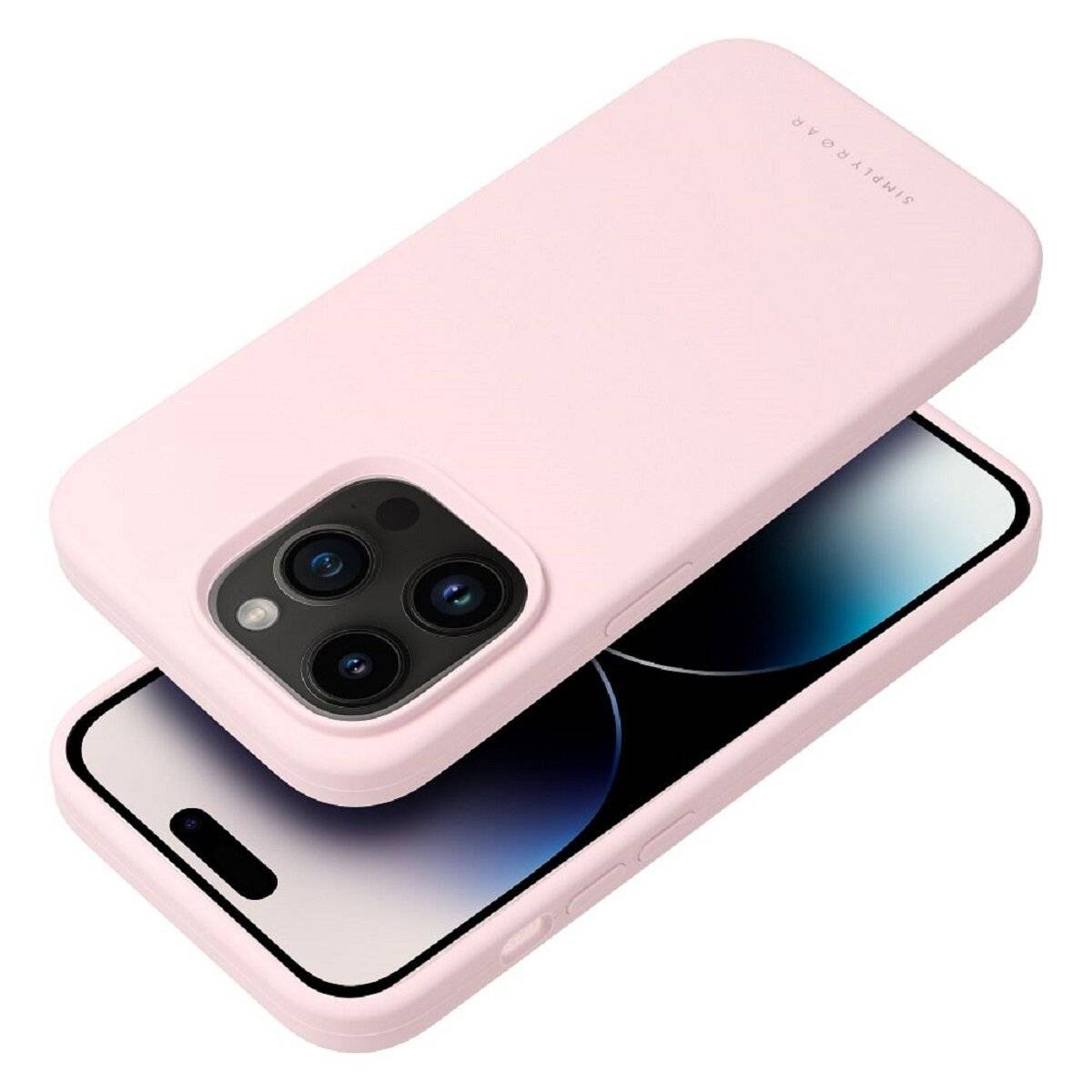 Hochwertige Silikon Handyhülle Bumper kompatibel mit iPhone 17 Pink