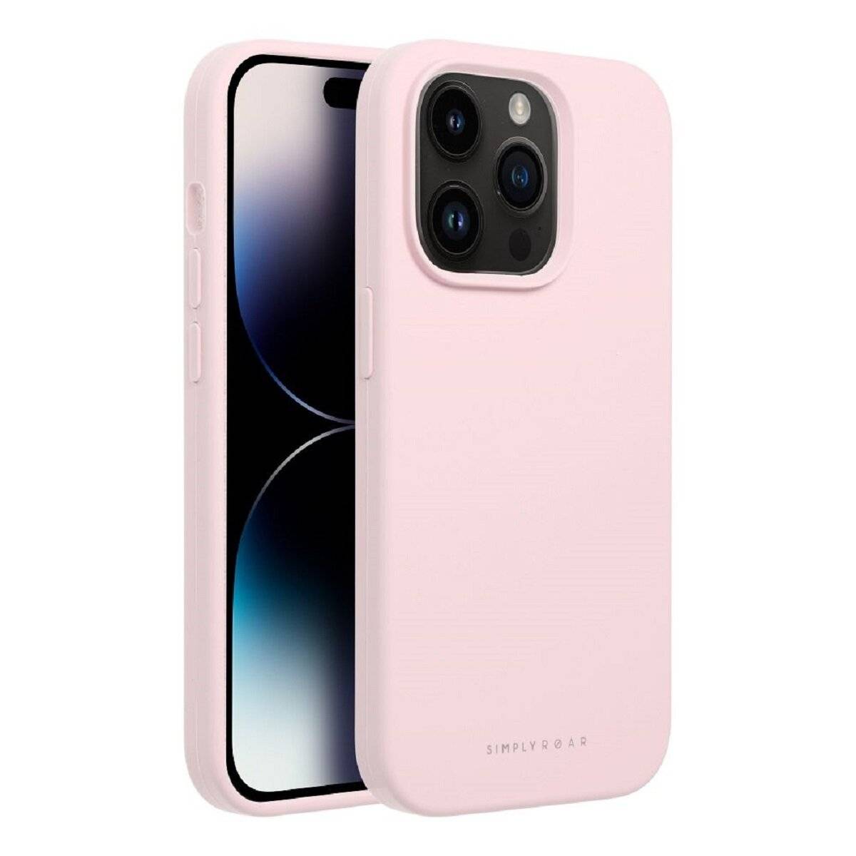 Hochwertige Silikon Handyhülle Bumper kompatibel mit iPhone 17 Pink