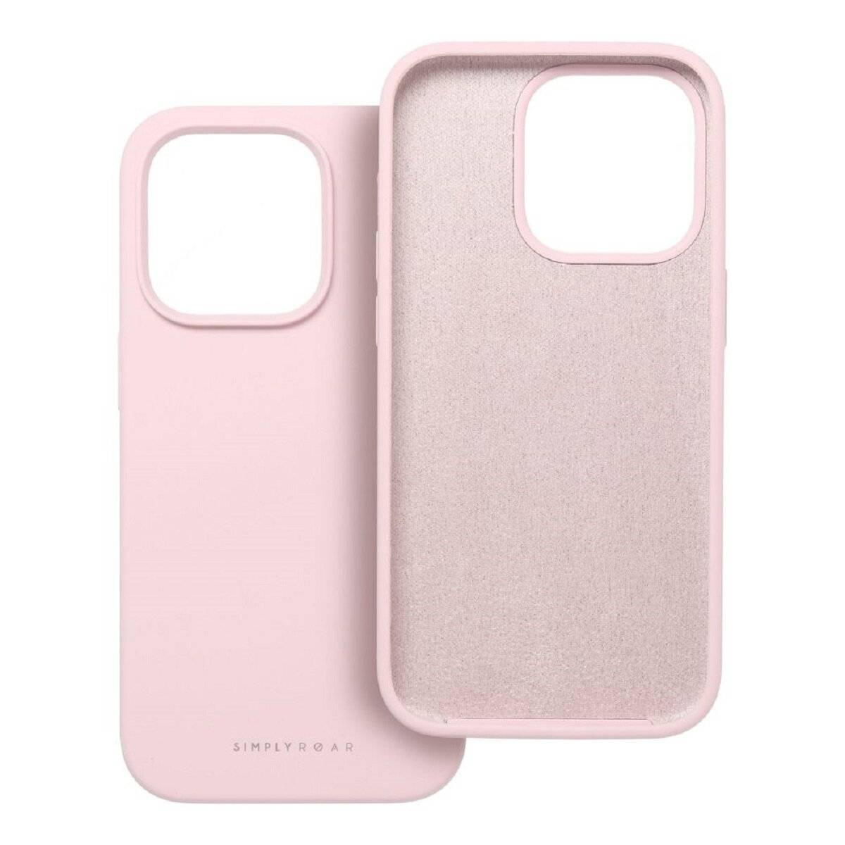 Hochwertige Silikon Handyhülle Bumper kompatibel mit iPhone 17 Pink