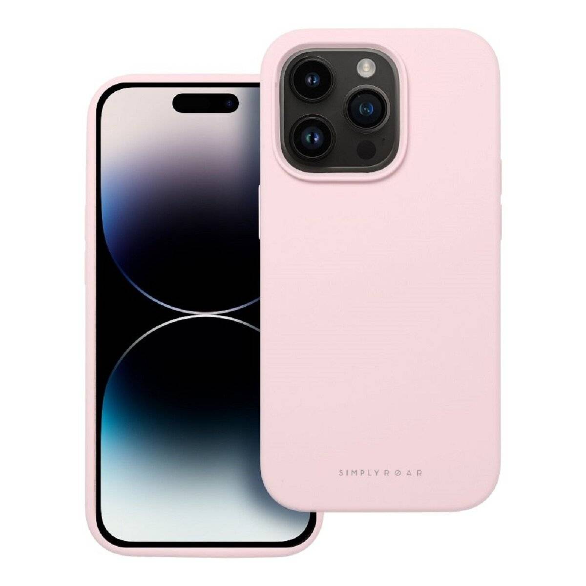 Hochwertige Silikon Handyhülle Bumper kompatibel mit iPhone 17 Pink
