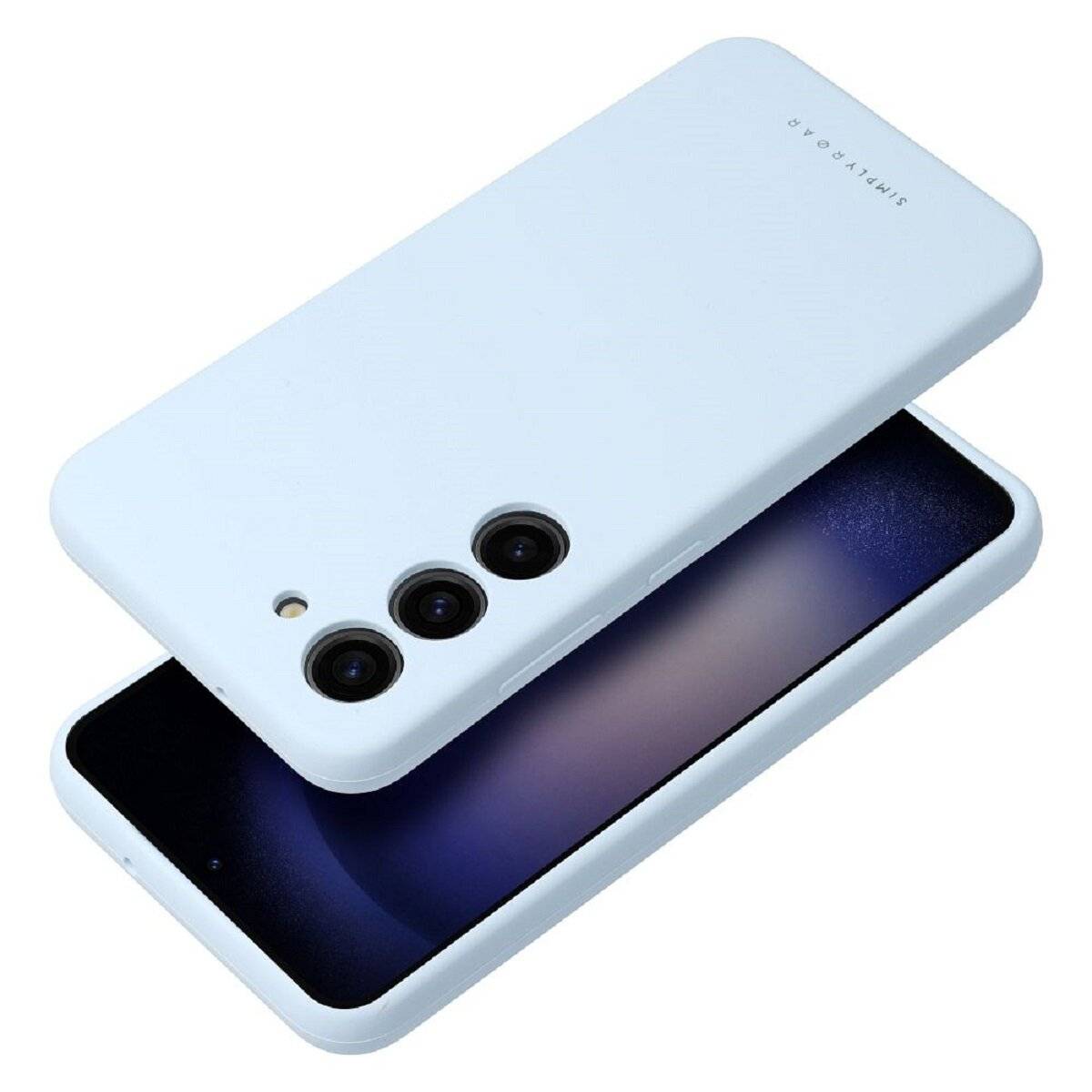 Hochwertige Silikon Handyhülle Bumper kompatibel mit iPhone 17 Blau