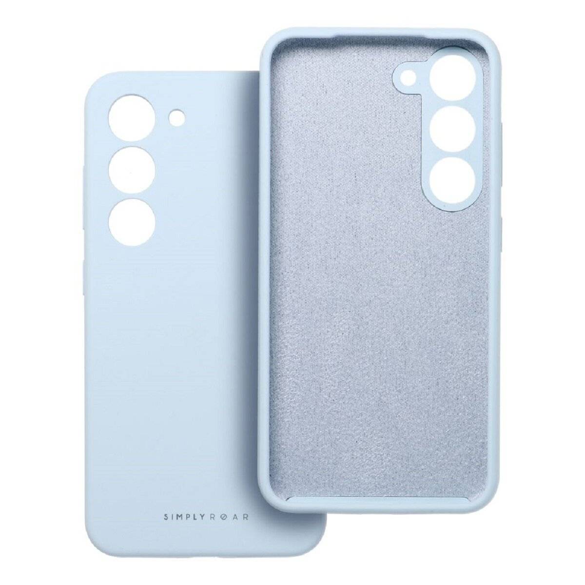 Hochwertige Silikon Handyhülle Bumper kompatibel mit iPhone 17 Blau