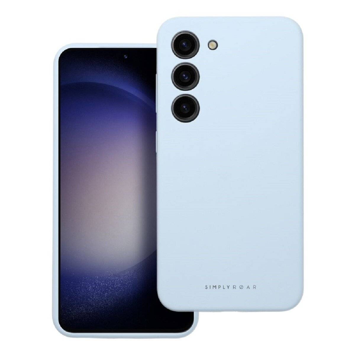 Hochwertige Silikon Handyhülle Bumper kompatibel mit iPhone 17 Blau