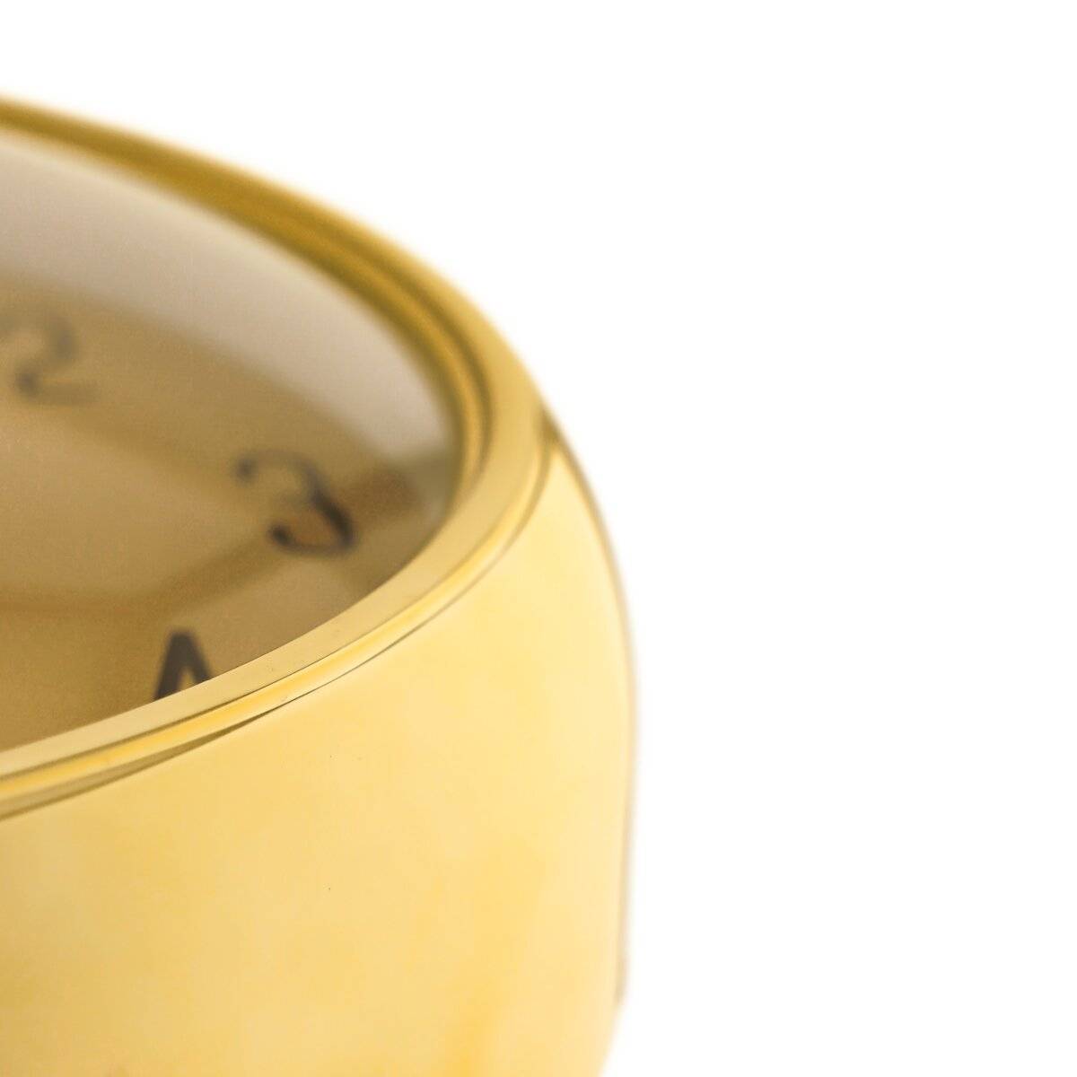 Moderne Wanduhr ø35 x 9 cm,- Quarzwerk, Analog in 12-Stunden-Anzeige Gold