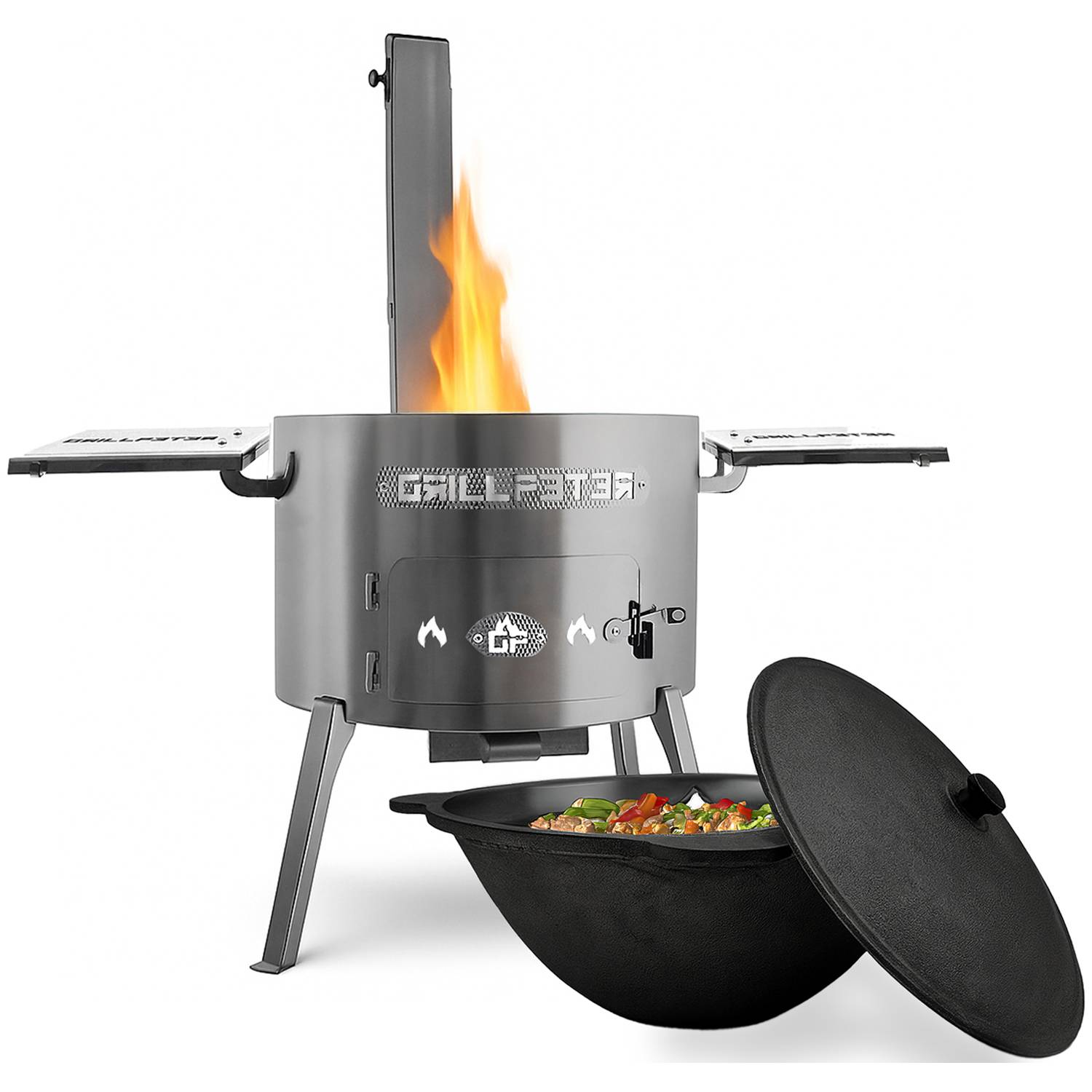 Utschak Timur Ø50 cm Ablageset und Kazan 22L