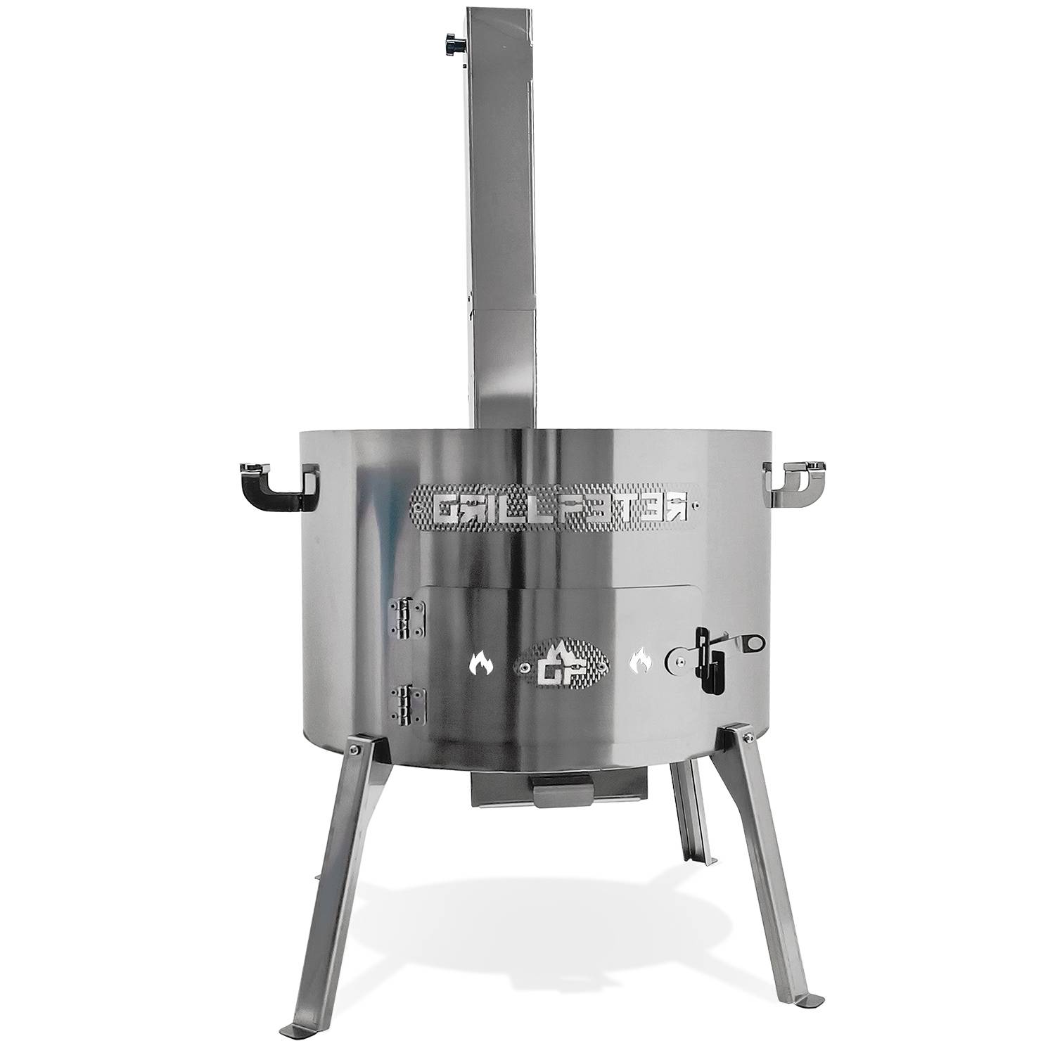 Utschak Timur Ø50 cm Edelstahl mit Kazan 22L Gasbrenner Abdeckhaube