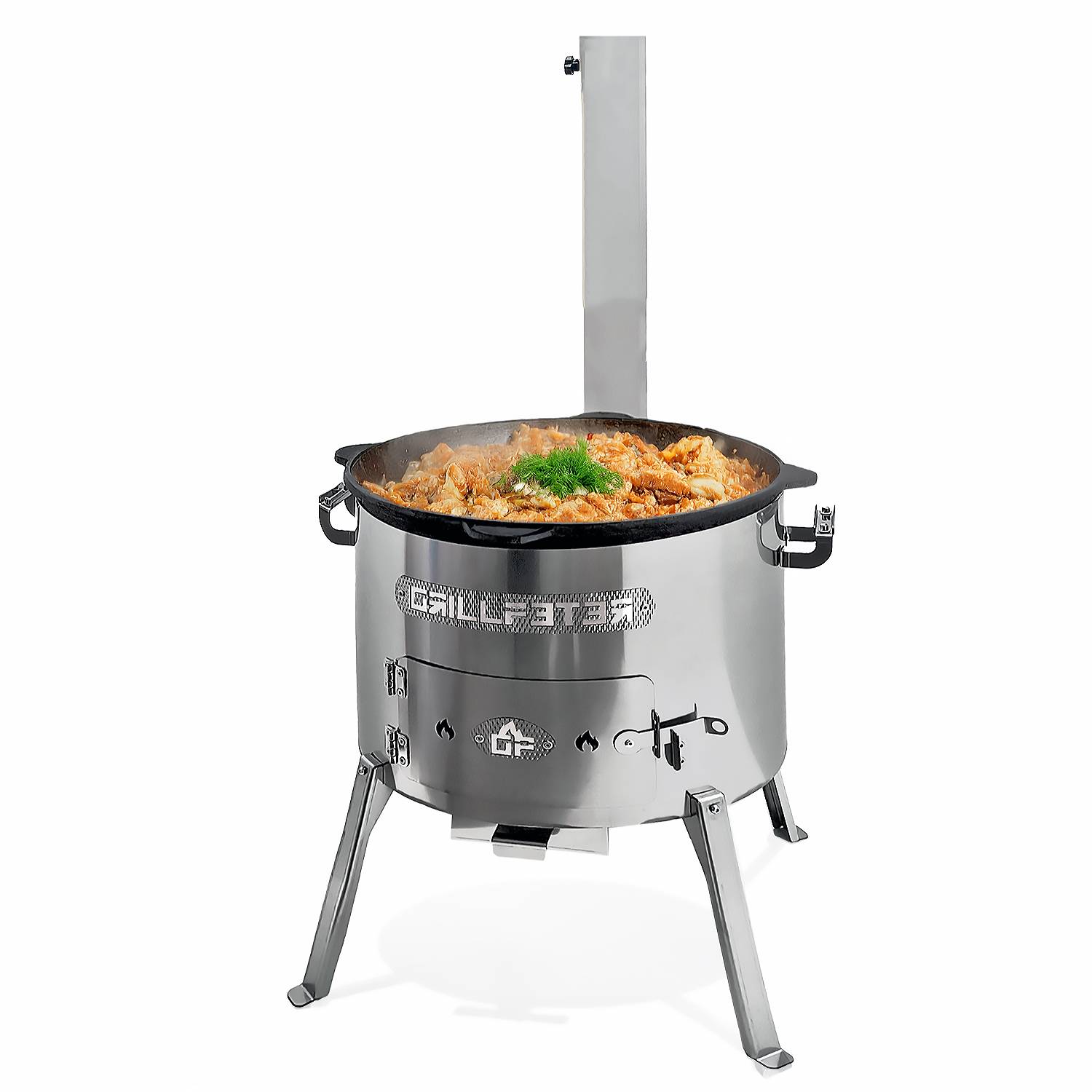 Utschak Timur Ø50 cm Ablageset und Kazan 22L