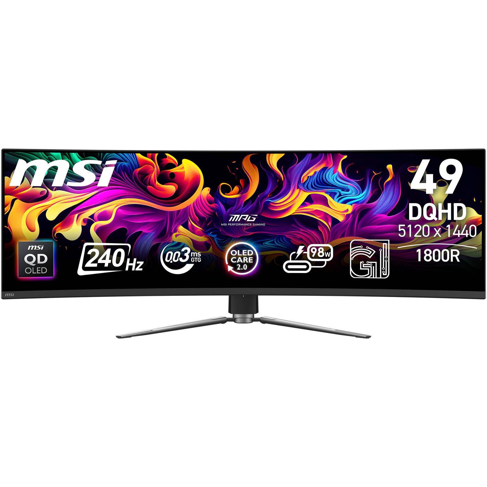 MSI MPG 491CQPXDE QD-OLED Curved Gaming Monitor 124,5 cm (49"")