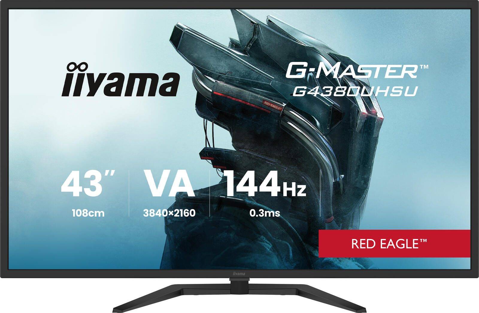 IIYAMA 108cm (43) G4380UHSU-B2 16:9 2xHDMI+2xDP+4xUSB Multimedia-Technik TFT-Monitore