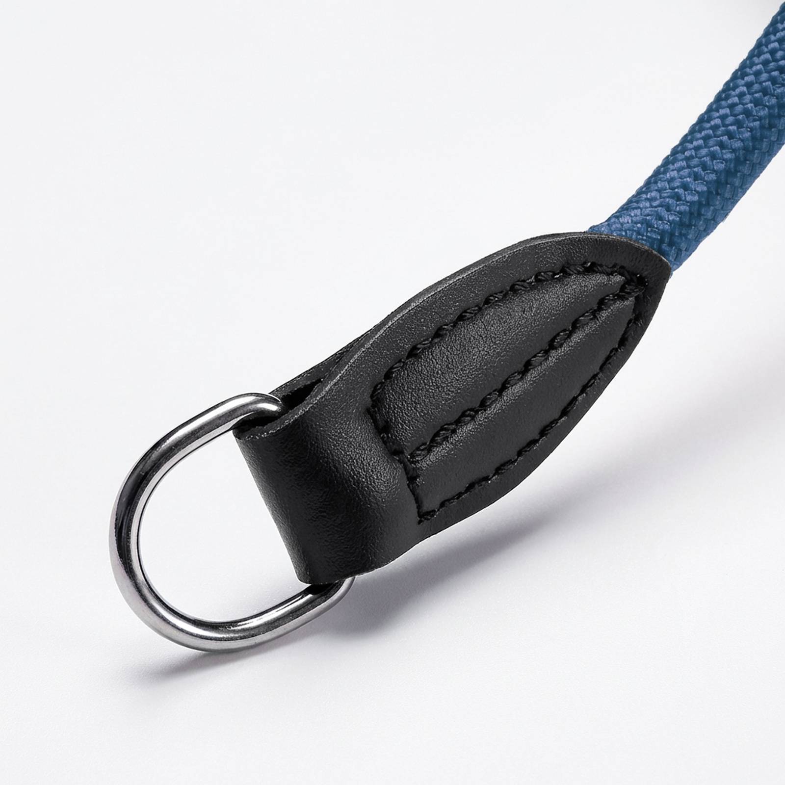 lionto Zugstopp-Halsband, verstellbar & leicht, Retrieverhalsband aus Nylon mit Stoppring, Länge 50 cm, Durchmesser 1 cm, blau