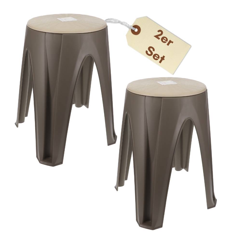 2er Set Hocker Schminktisch Duschhocker Sitzhocker mit drehbarer Sitzfläche Schminkstuhl Drehhocker Schminkhocker Sitzhocker rund für Kosmetik Bad