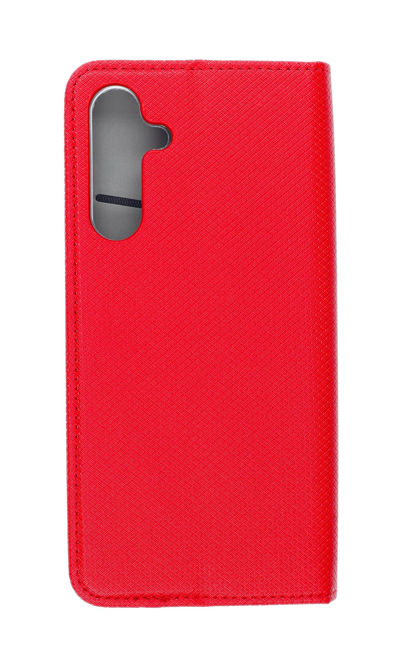 JAMCOVER Bookcase Texture Rot für Samsung Galaxy A17, Galaxy A17 5G - Handytasche mit Kartenfach und Standfunktion