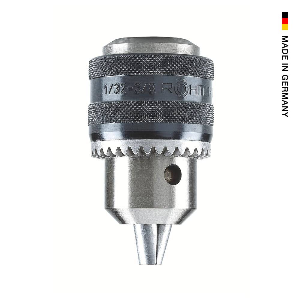 Ein Metallbohrfutter mit der Gravur „1/32-3/8