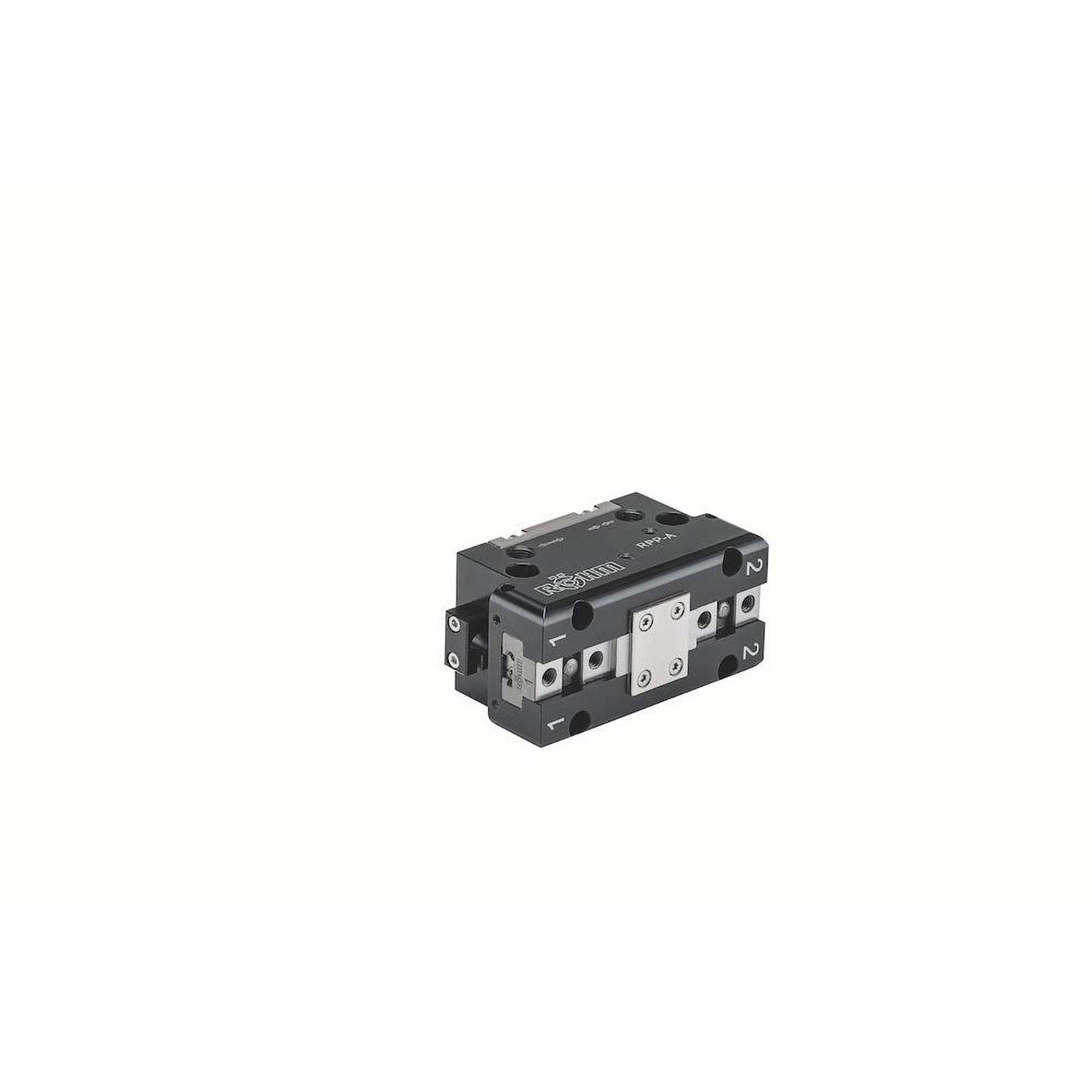 SMC MHL2-16D1: Kompakter Druckluftgreifer mit verstellbarer Fingerposition und robustem Design, häufig für präzise Aufgaben in der Industrieautomation eingesetzt.