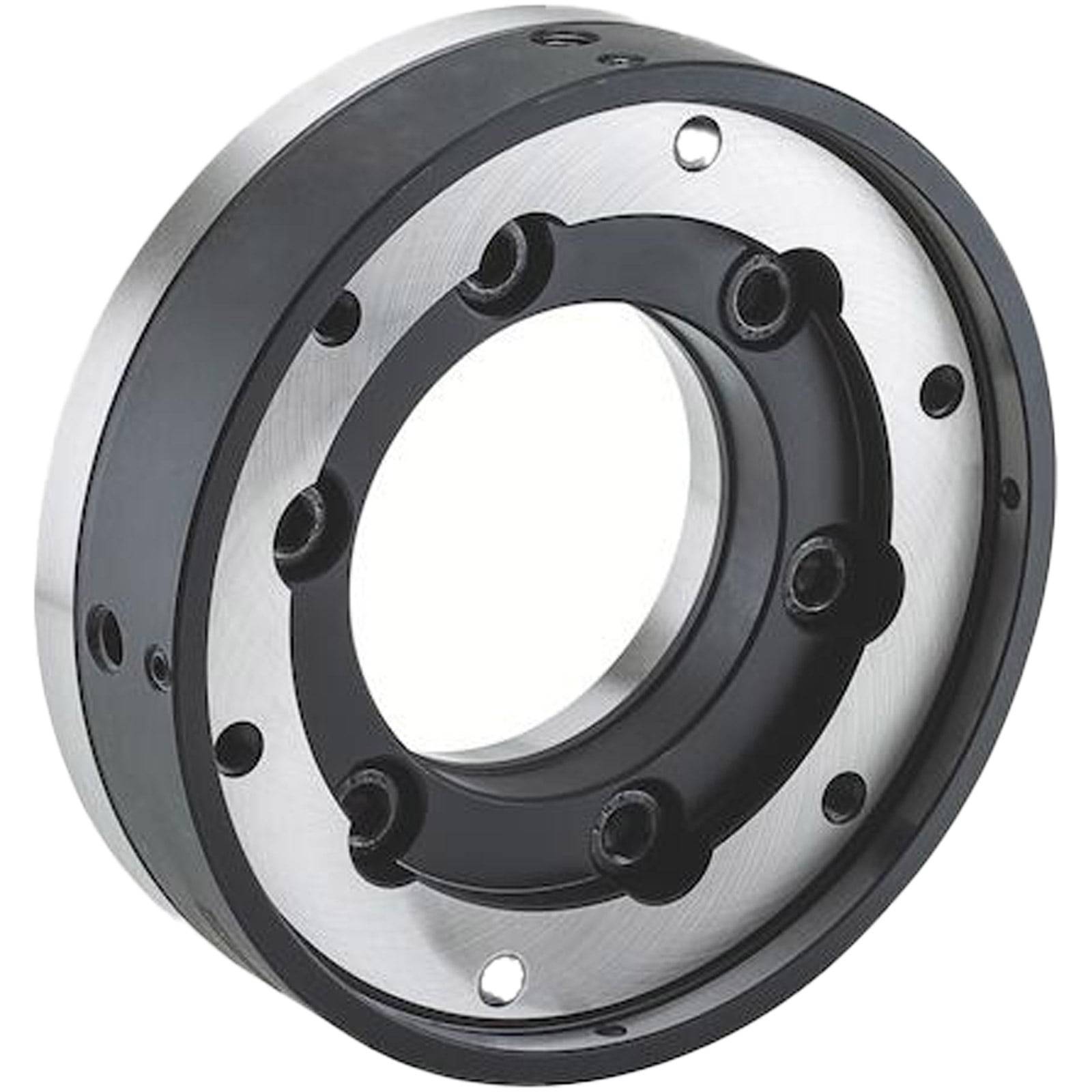Ein mechanisches Lager mit kreisförmigem Design, mit mehreren Löchern für Schrauben oder Bolzen, das zur Verringerung der Reibung zwischen beweglichen Teilen verwendet wird.