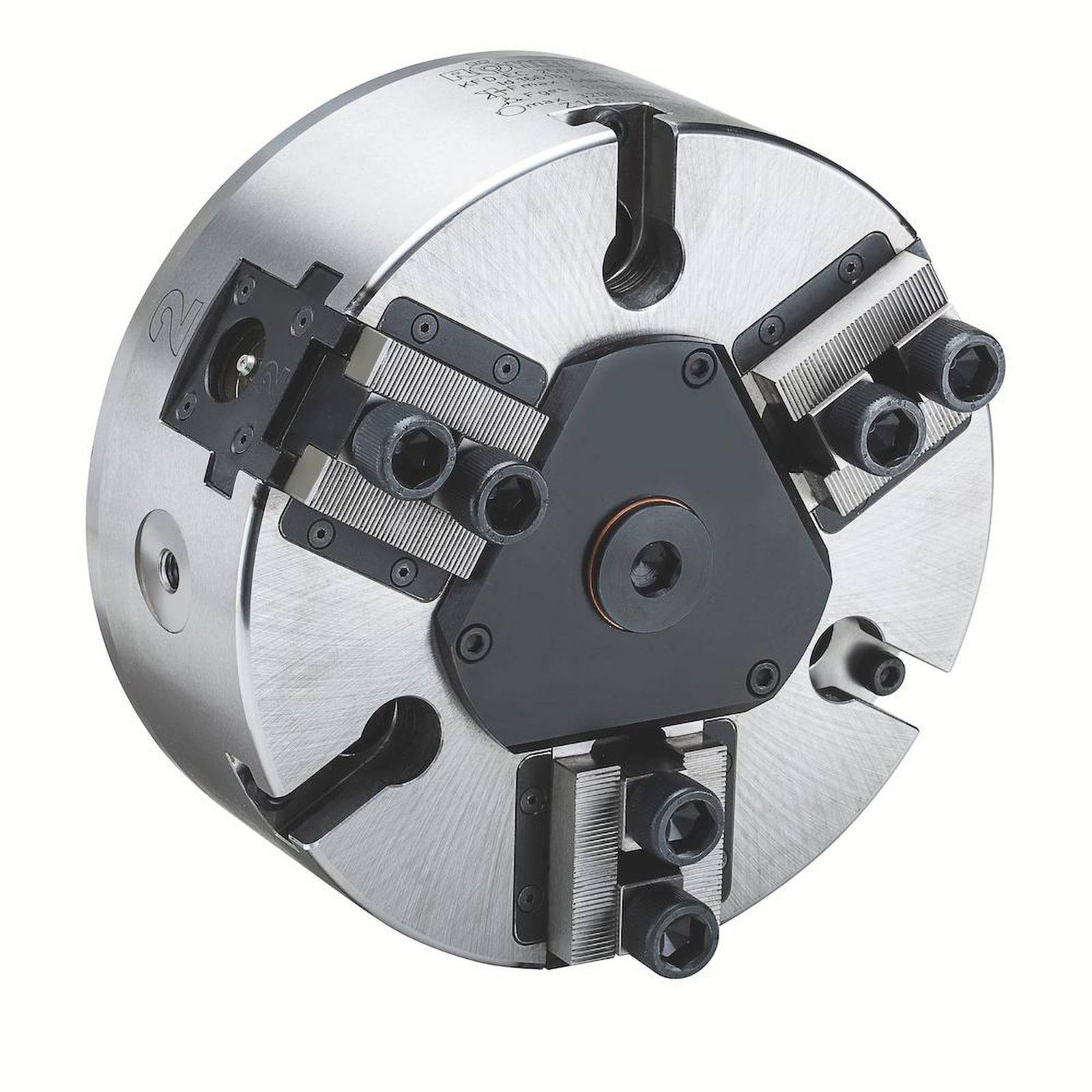 Röhm Kraftspannfutter KFD-EC 200, 3-Backen, geführter Kolben, Zylindrische Zentrieraufnahme - 166183