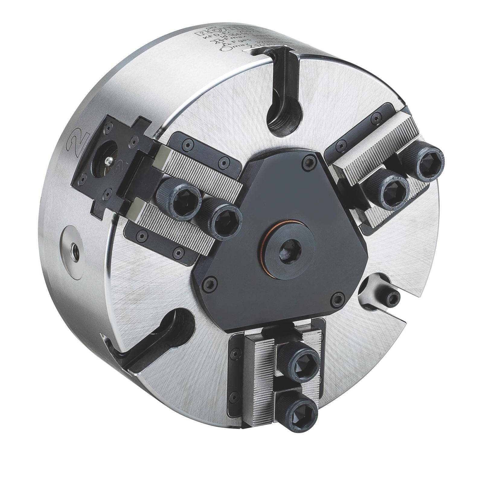 Röhm Kraftspannfutter KFD-EC 200, 3-Backen, geführter Kolben, Zylindrische Zentrieraufnahme - 166183