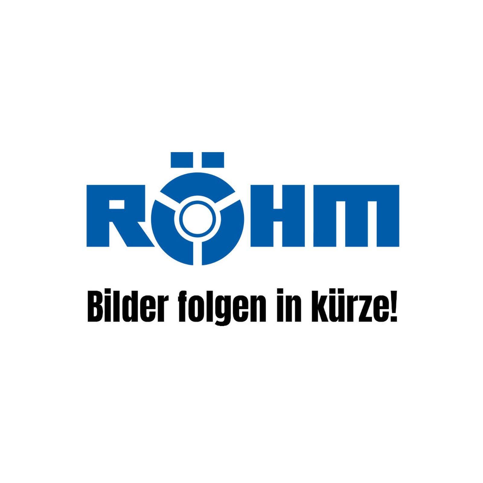 Logo mit blauem Text 'RÖHM' und deutschem Satz 'Bilder folgen in kürze', was anzeigt, dass Bilder in Kürze folgen werden.