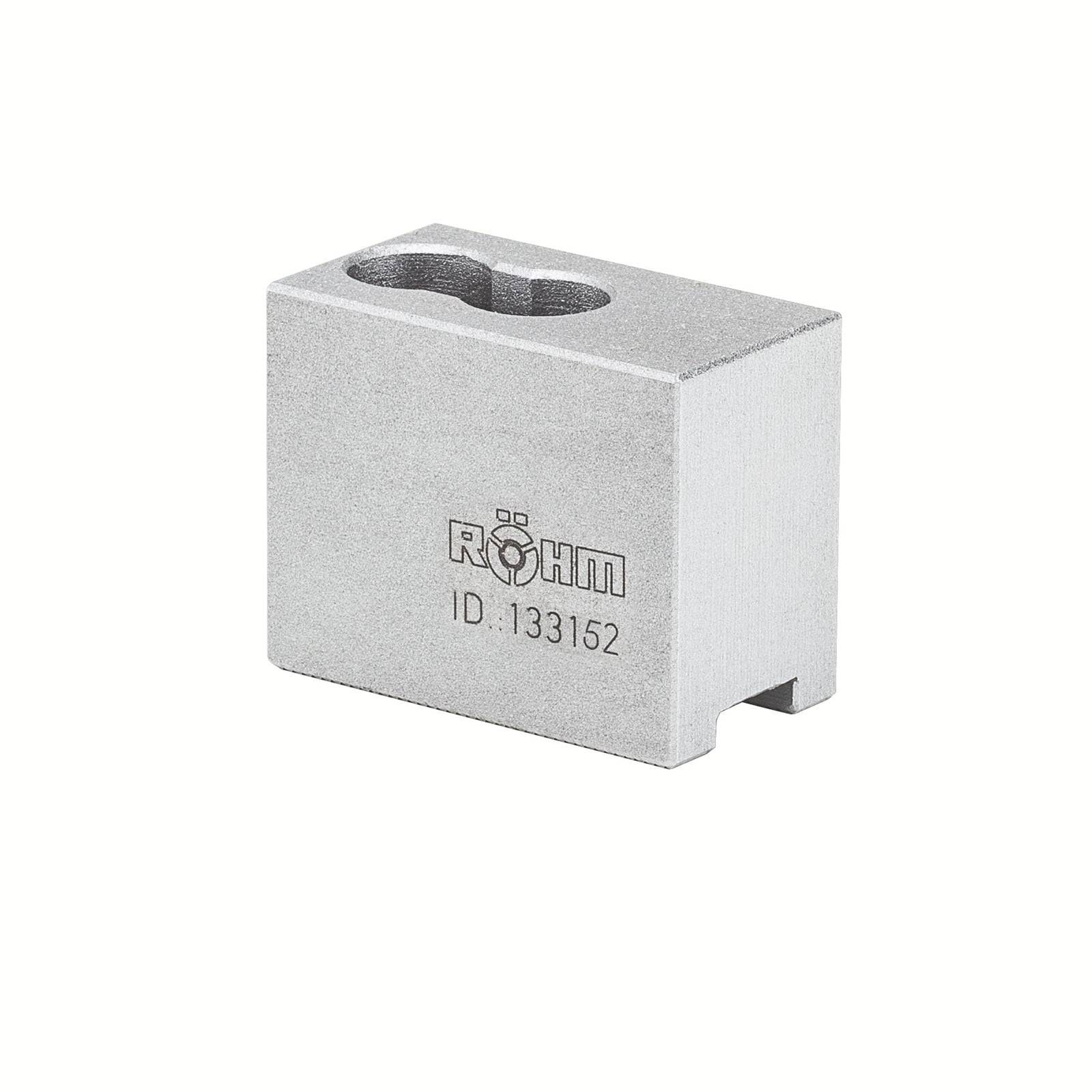 Röhm Aufsatzbacken Größe 160, 3-Backen-Satz, härtbar Spitzverzahnung 90° - 133152
